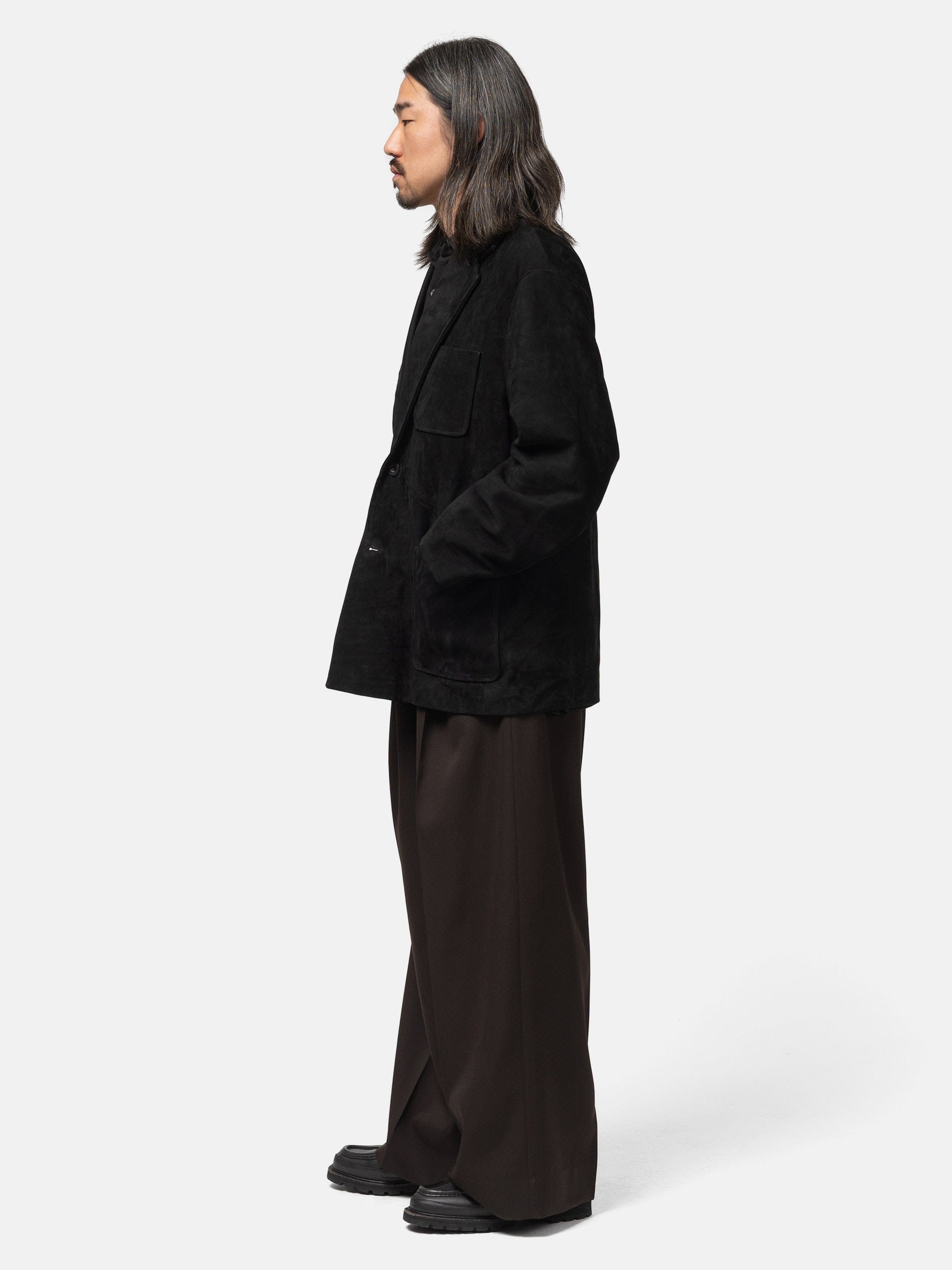ssstein Extra Wide Trousers Dark Brown