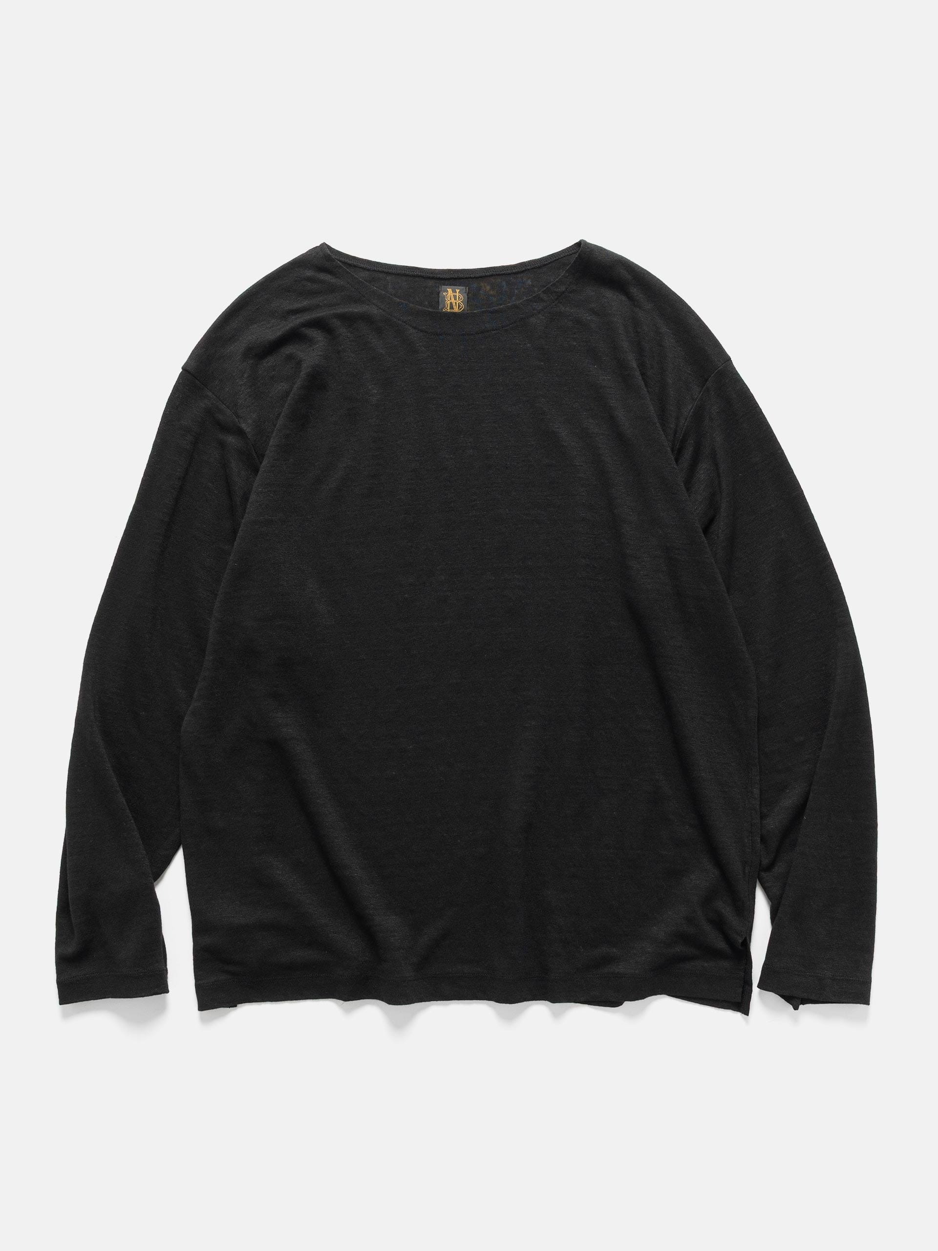 Batoner Normandy Linen Basque Shirt Black