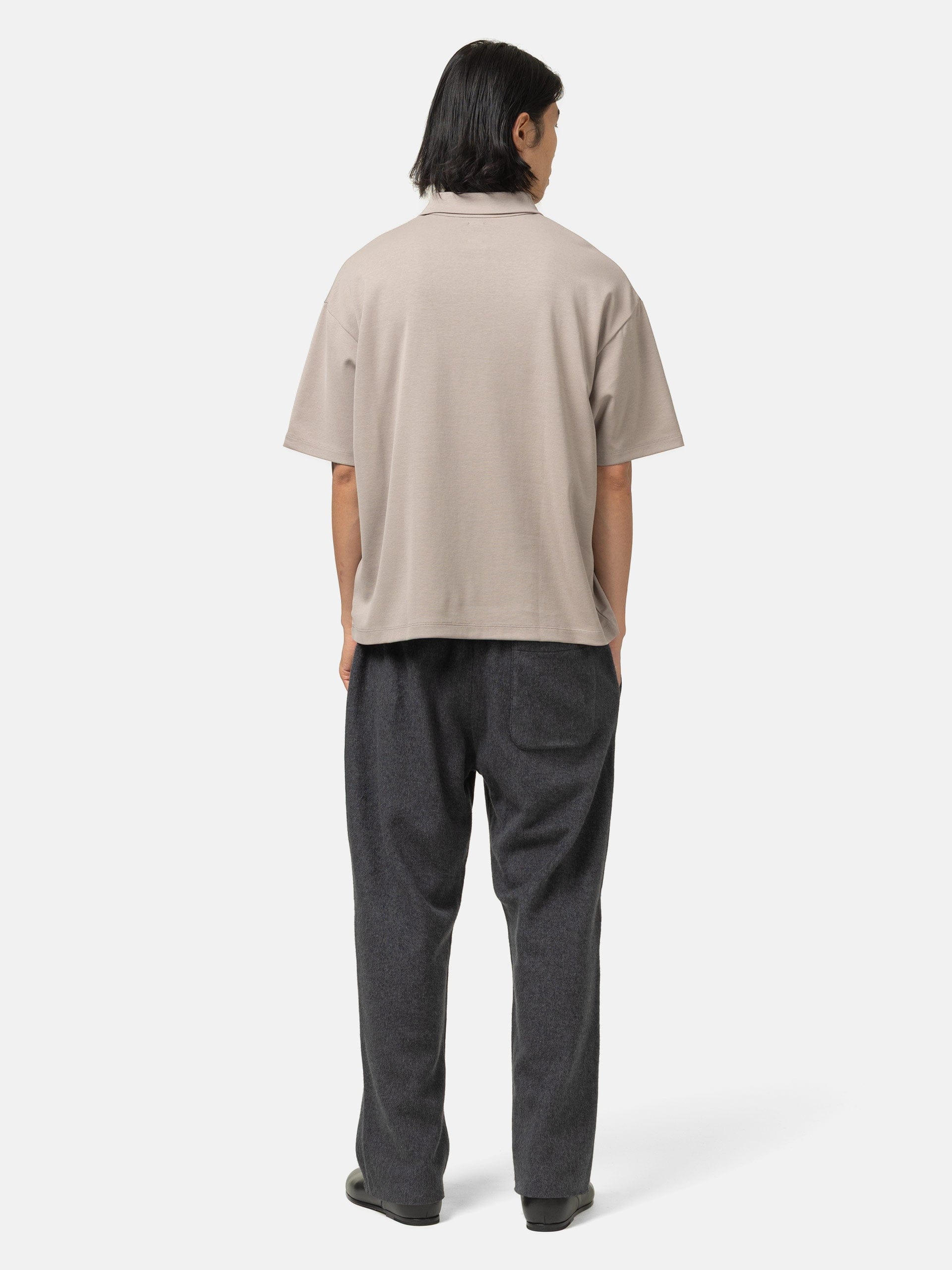 Batoner Milano Rib Half Zip T-Shirt Taupe