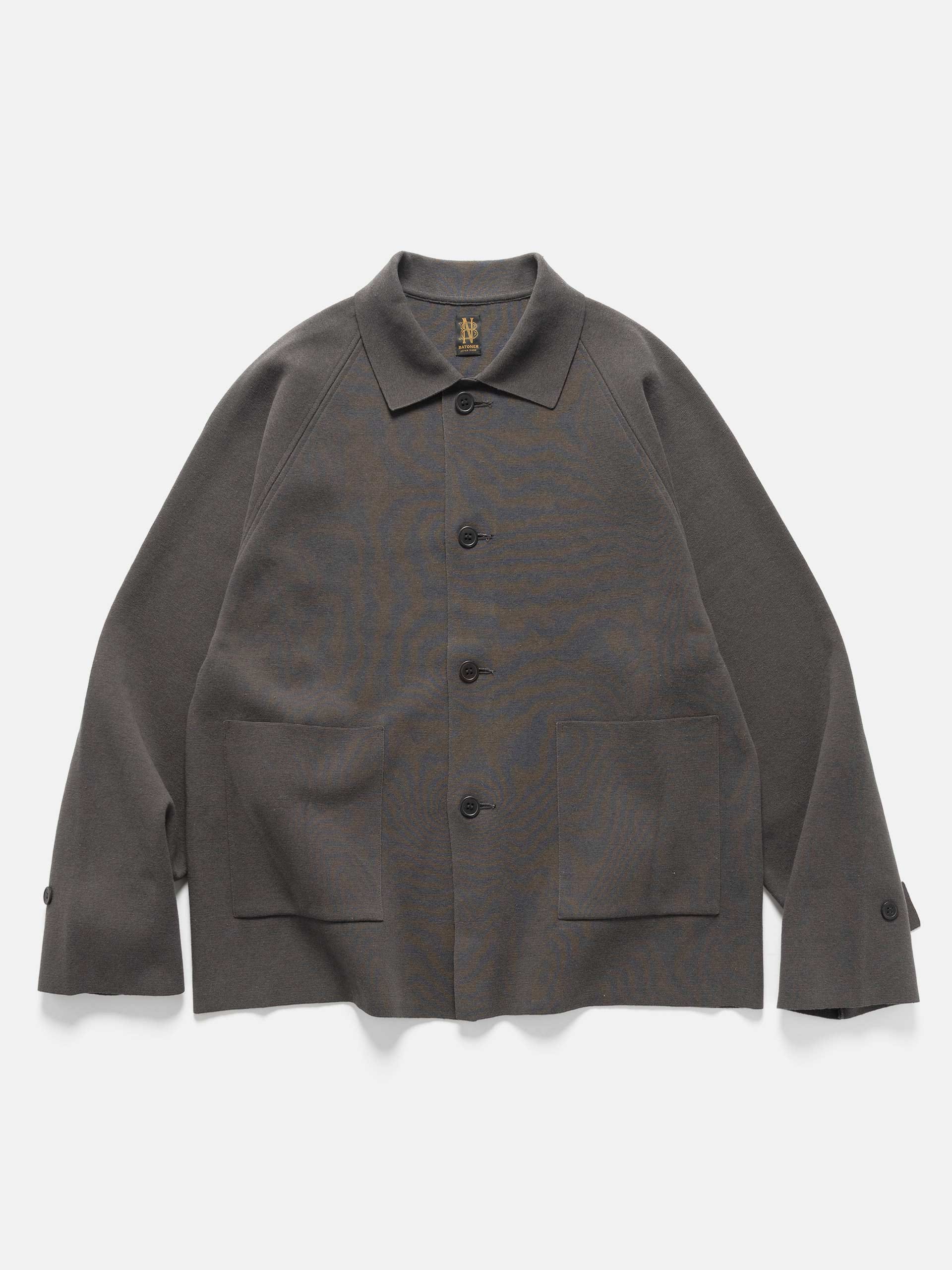 Batoner Milano Rib Coverall Cardigan Gray