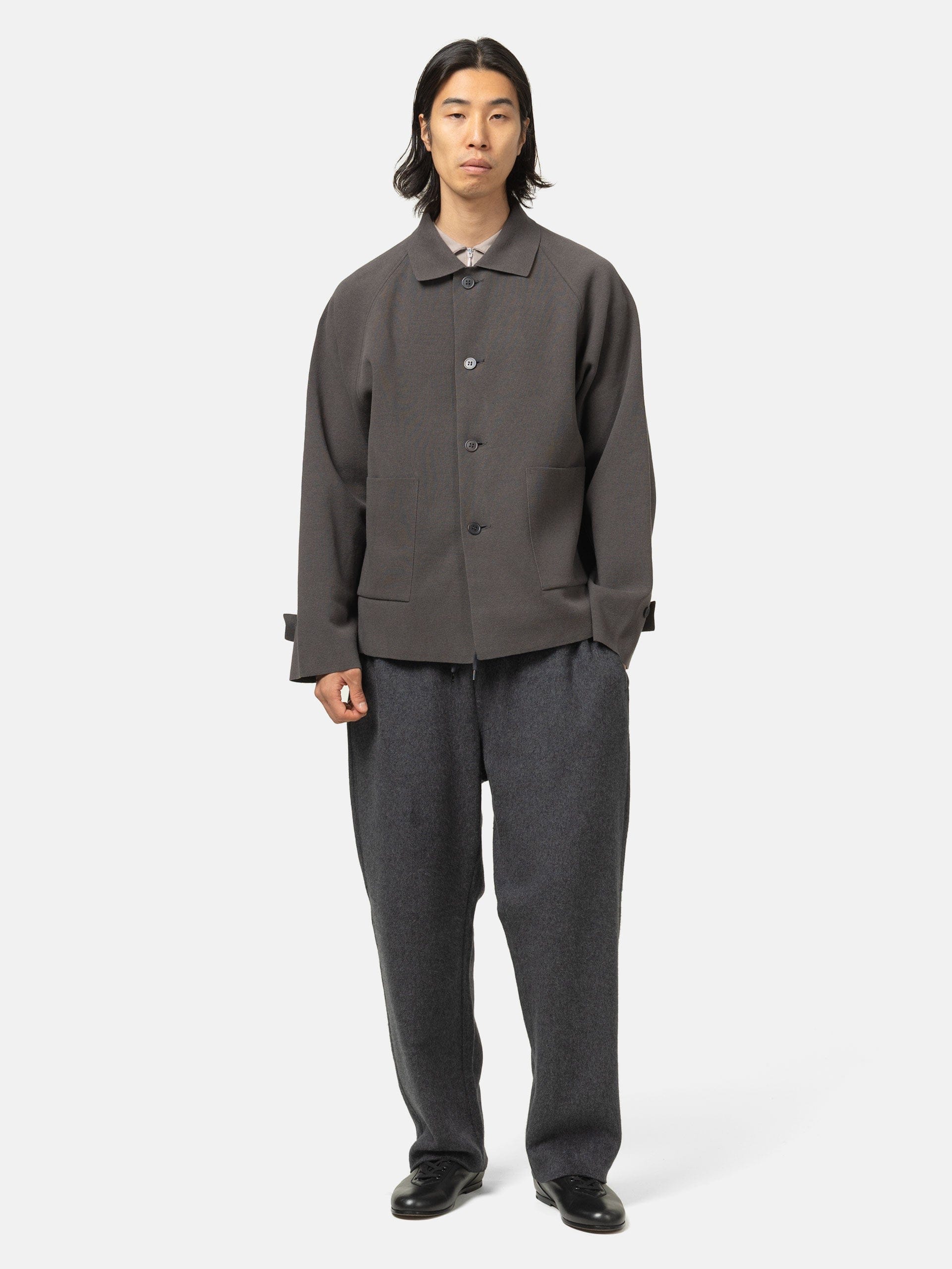 Batoner Milano Rib Coverall Cardigan Gray
