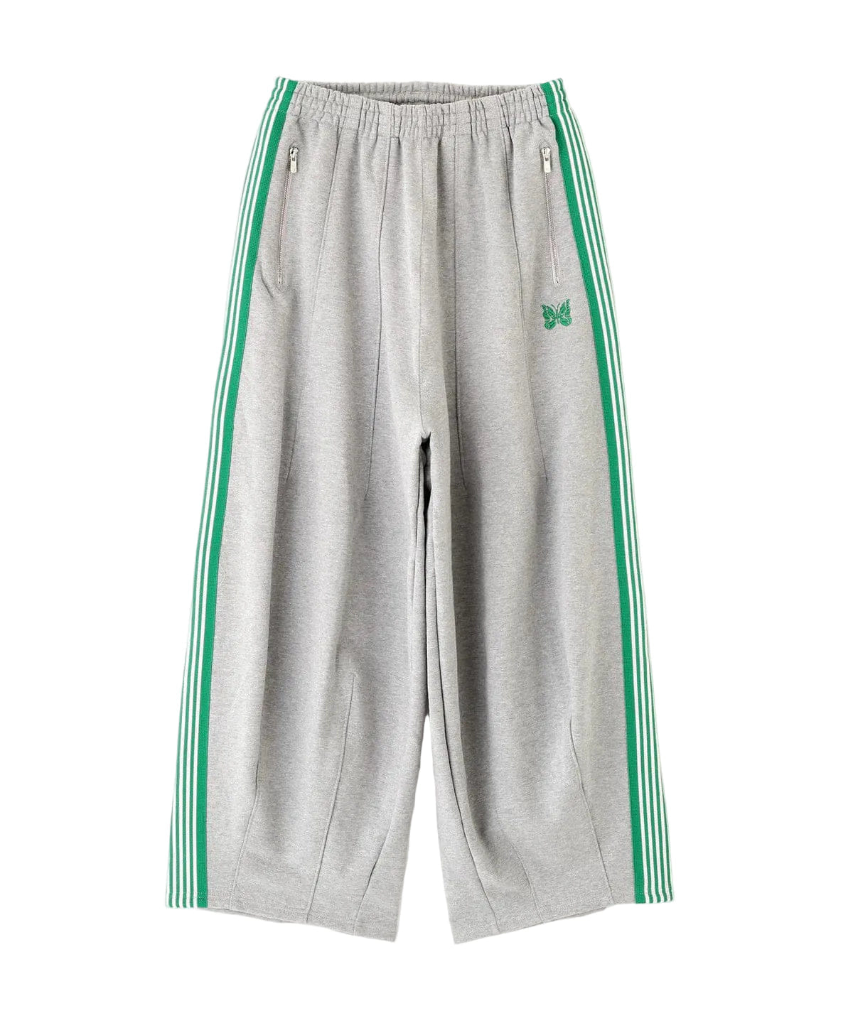 Needles HD Track Pants Cotton Jersey 'Grey Green'