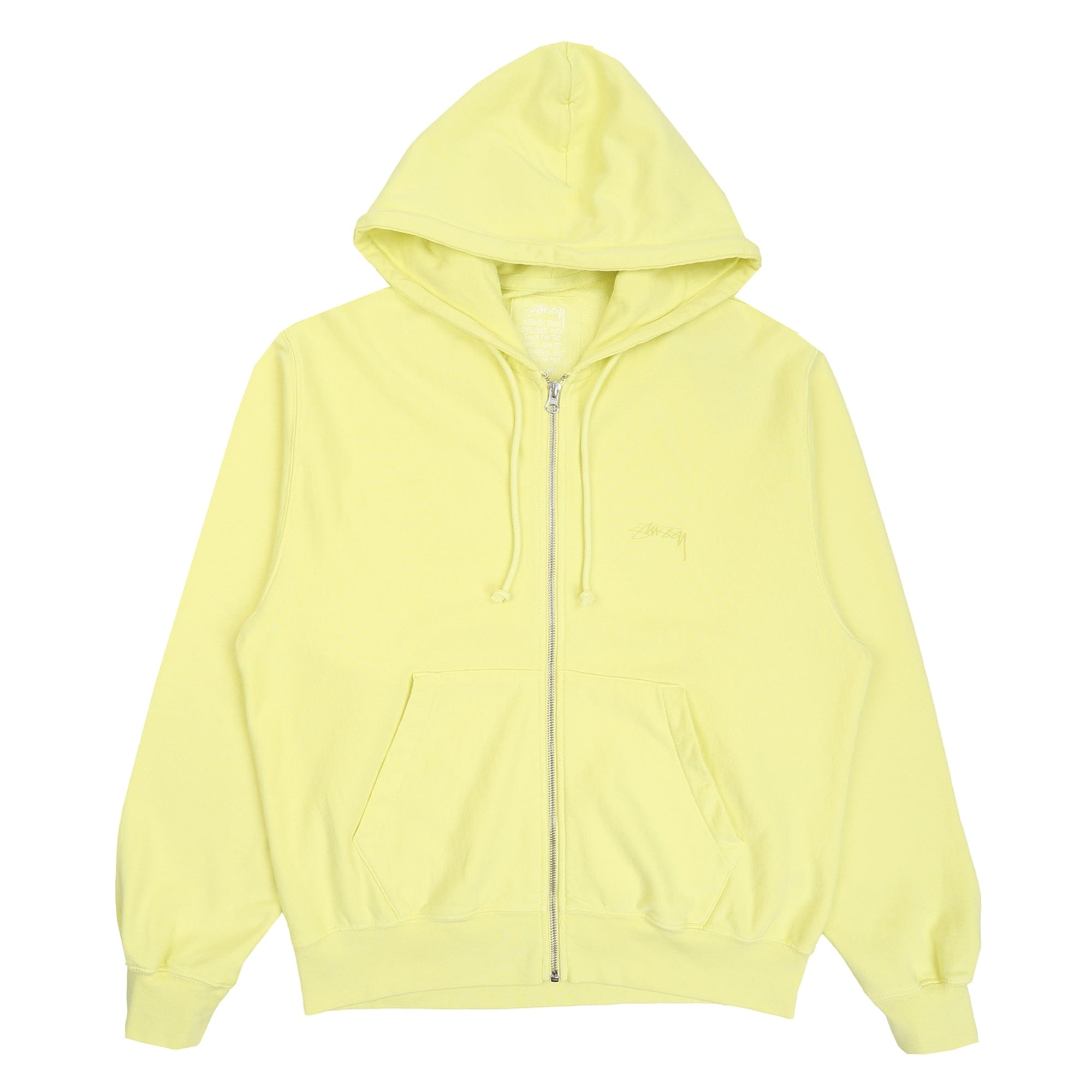 Stussy Lightweight Terry Zip Hoodie - Yellow