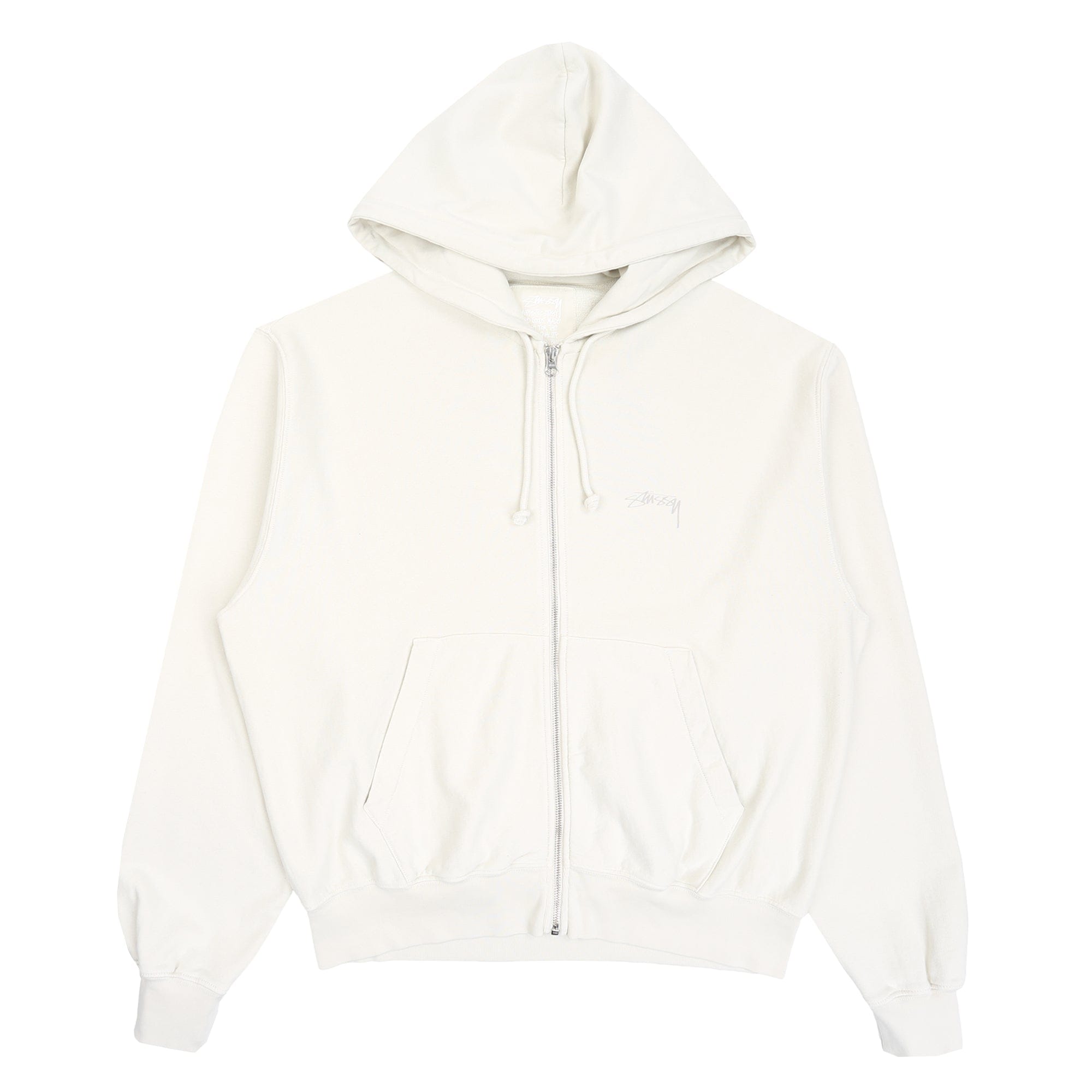 Stussy Lightweight Terry Zip Hoodie - Stone