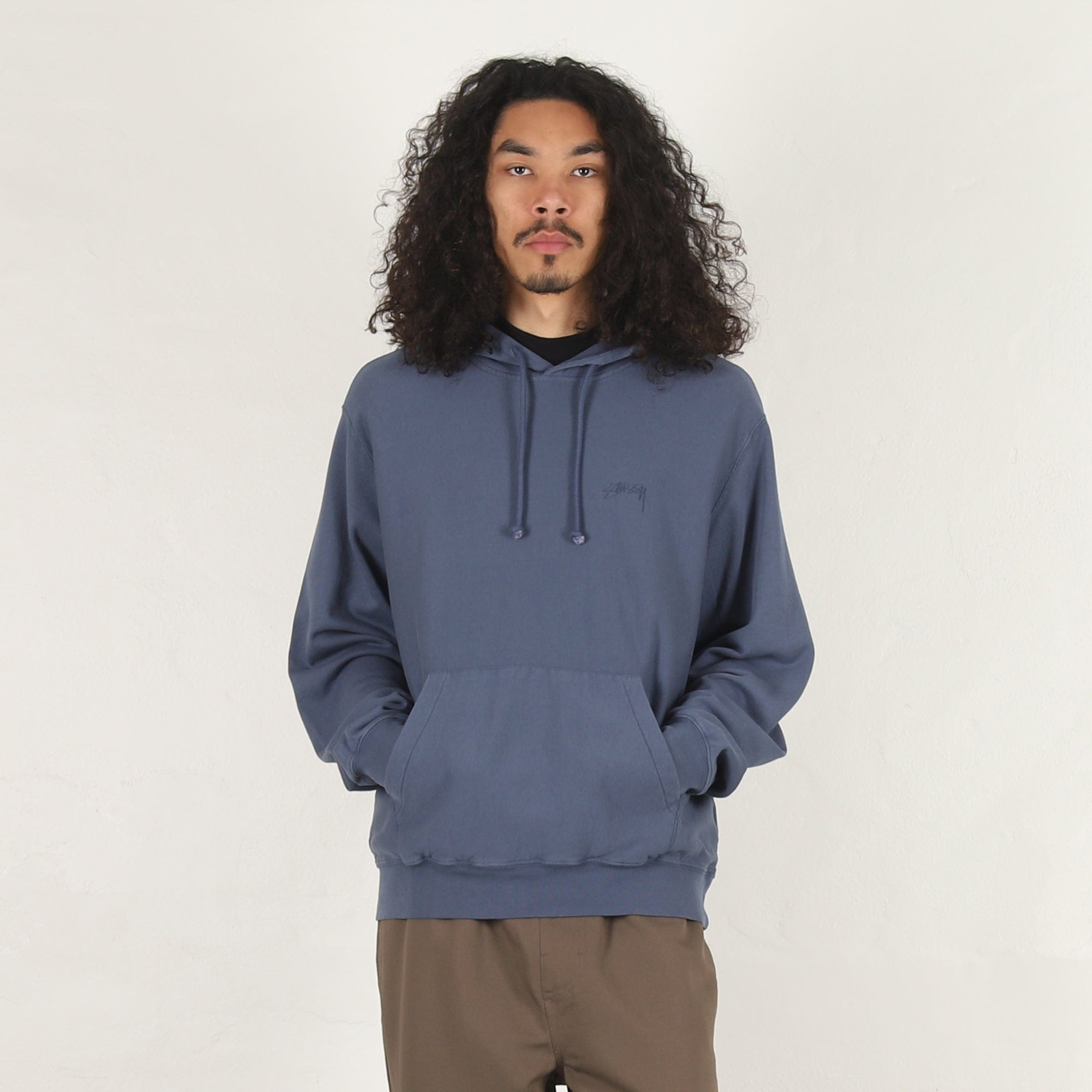 Stussy Lightweight Terry Hoodie - Blue