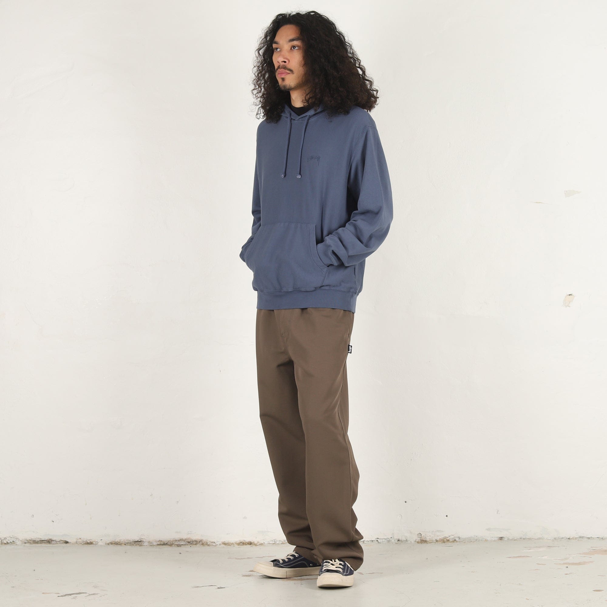 Stussy Lightweight Terry Hoodie - Blue