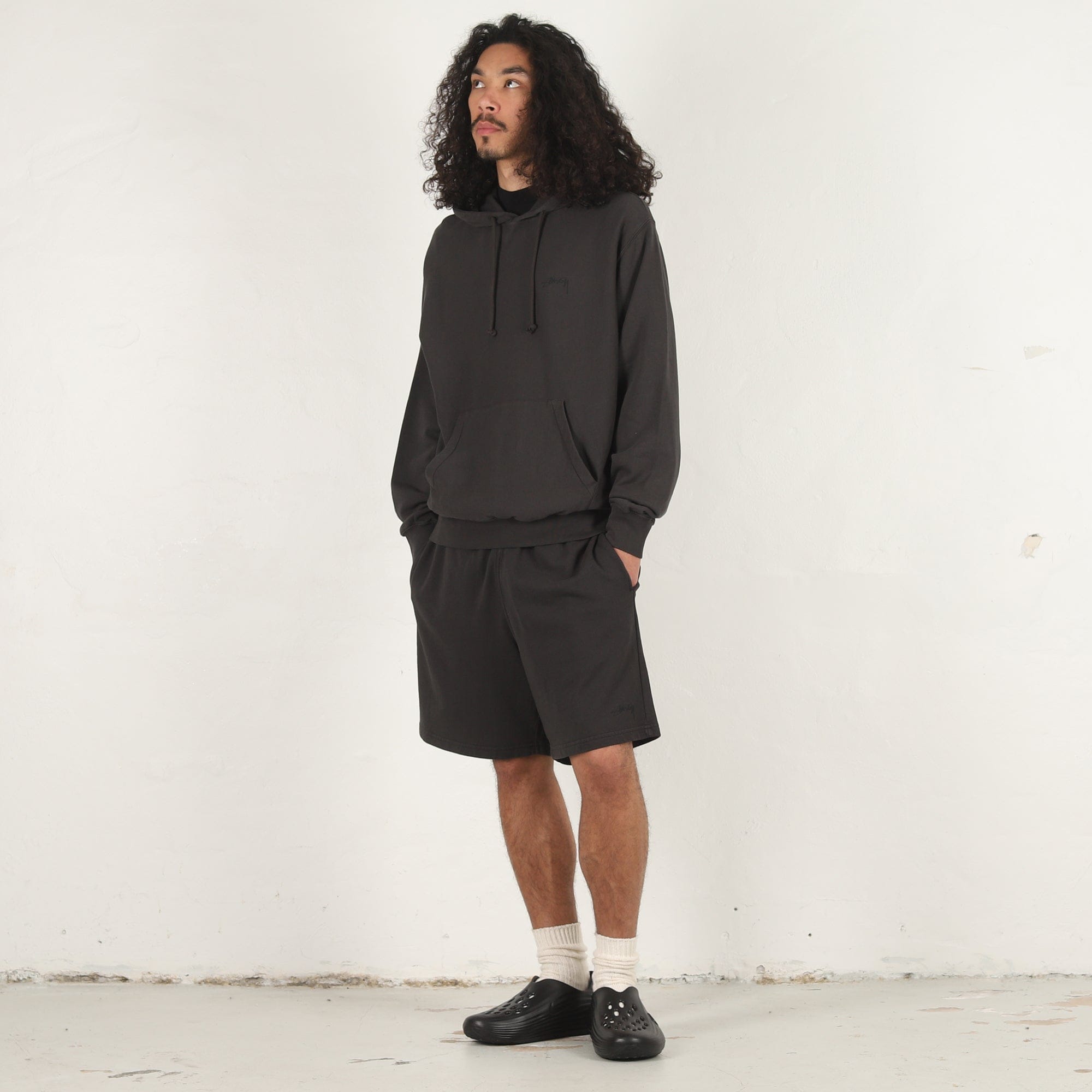 Stussy Lightweight Terry Hoodie - Black