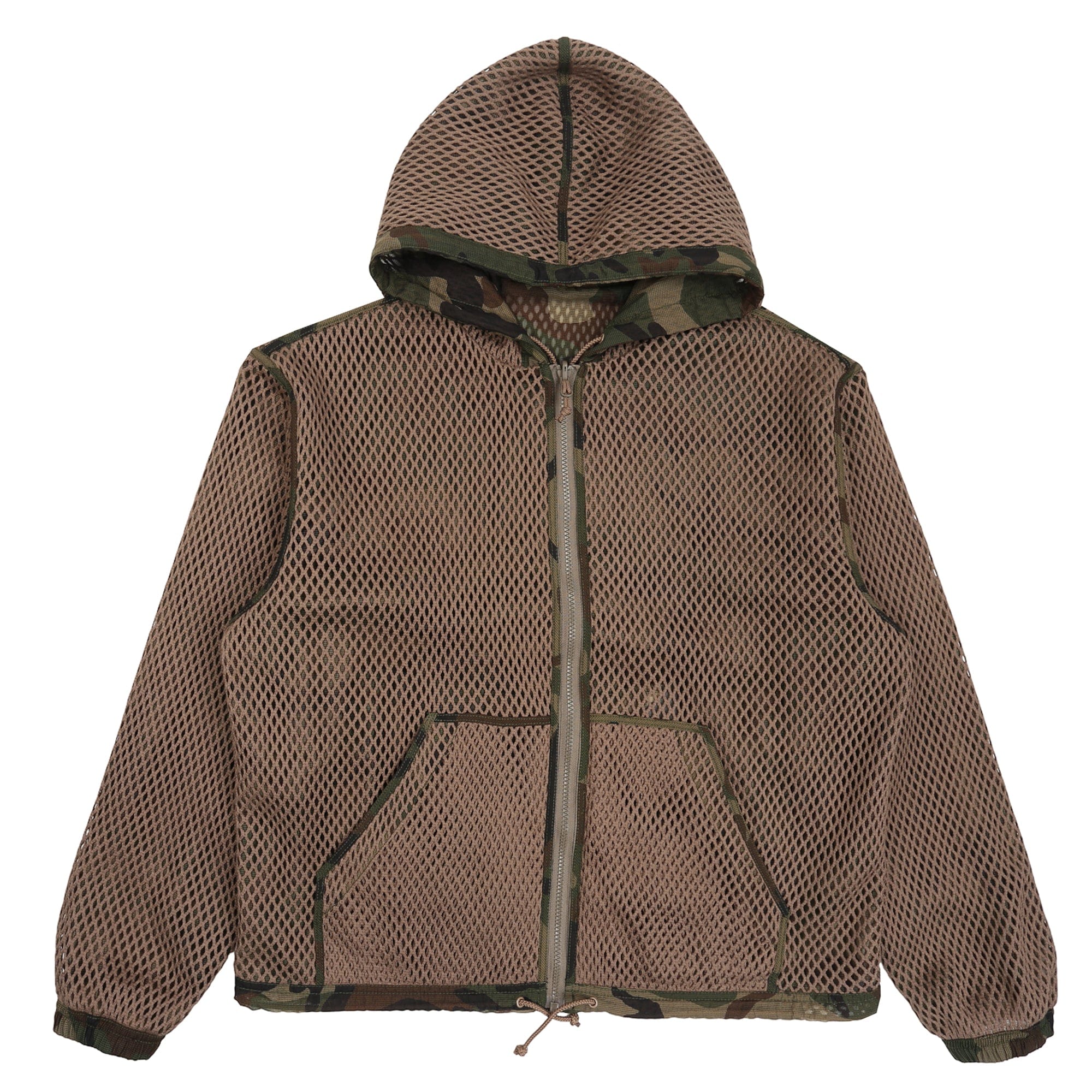 Stussy Layered Mesh Hooded Jacket - Woodland Camo