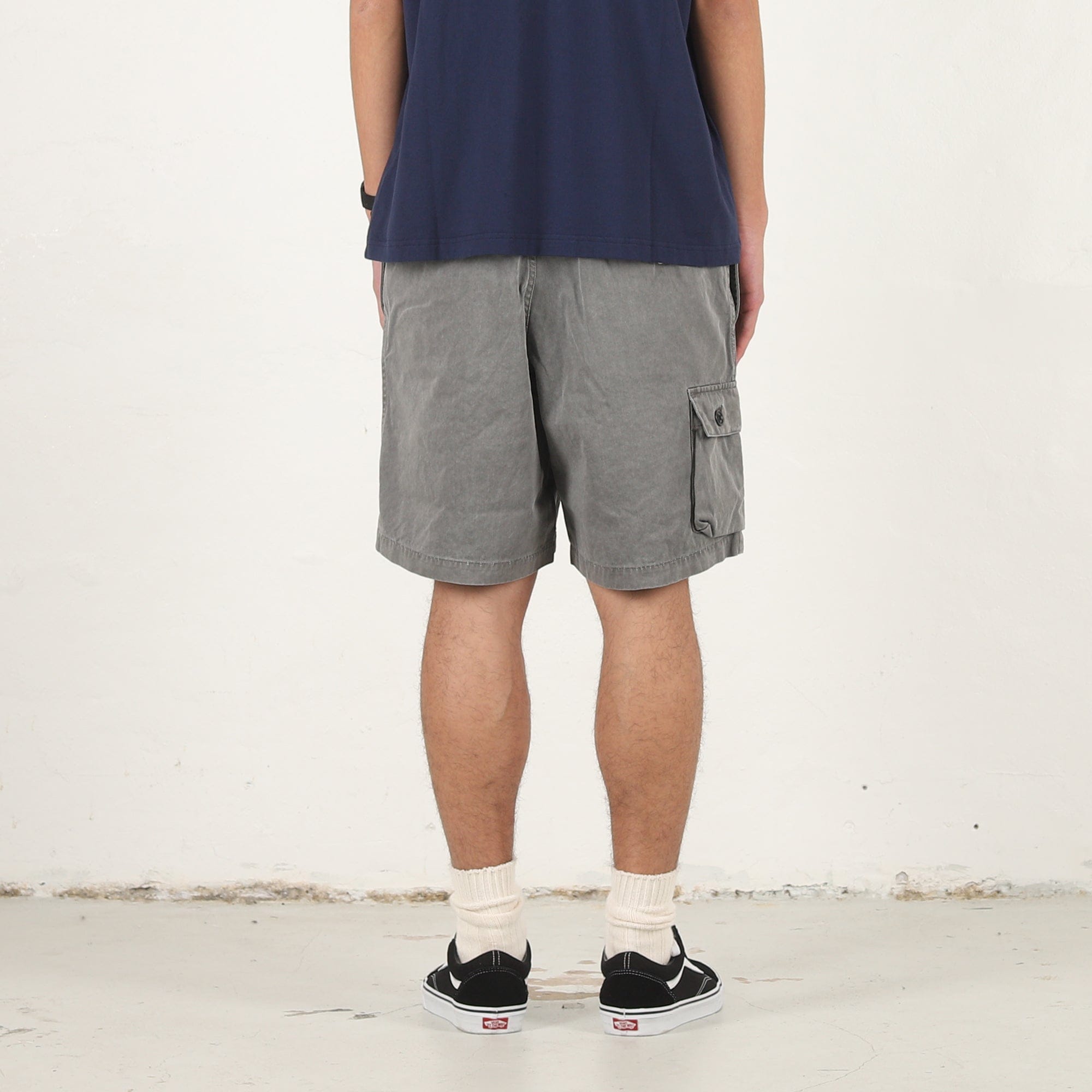 Descendant Shore Twill Cargo Beach Shorts - Grey