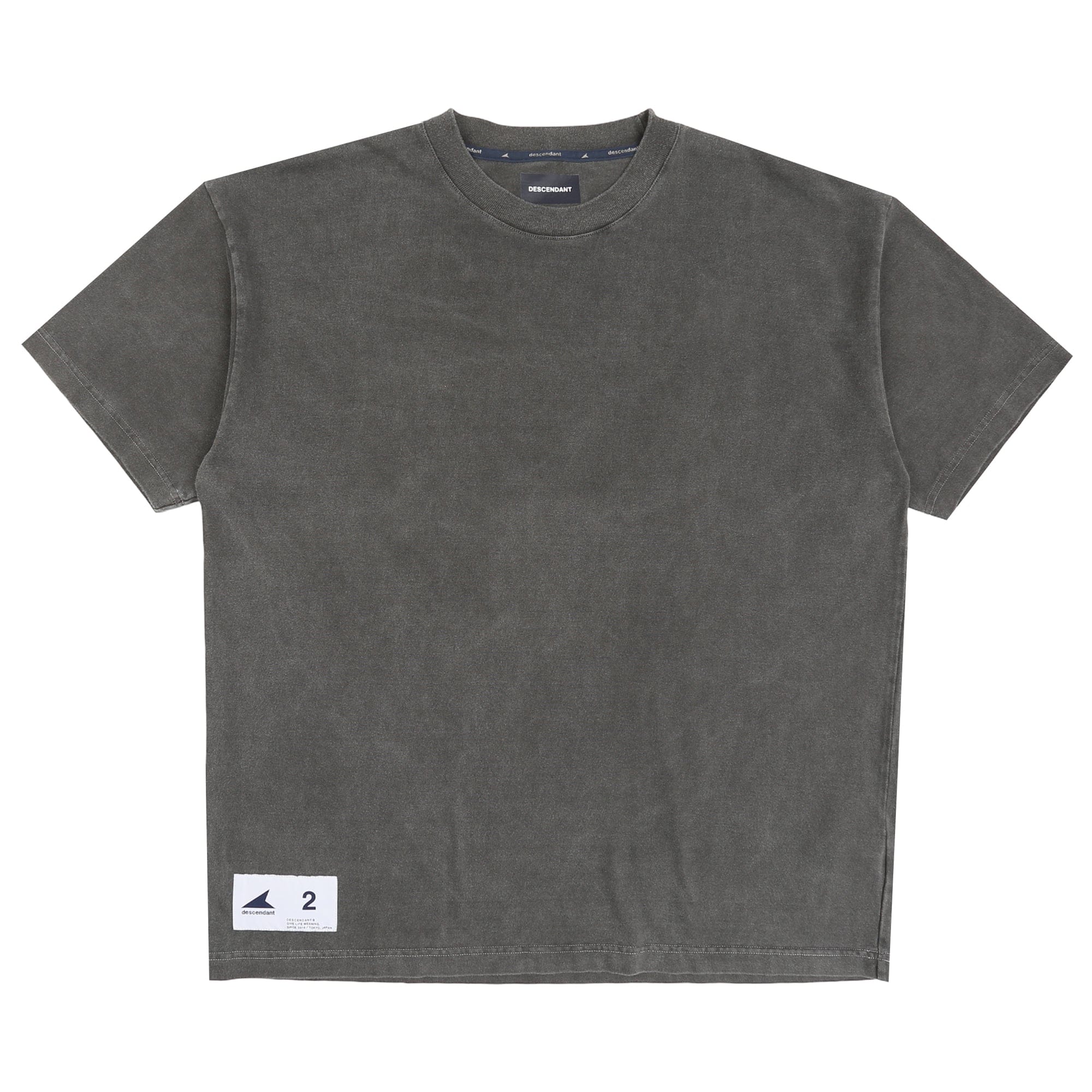 Descendant Cachalot SS Pigment Dye T-Shirt - Charcoal