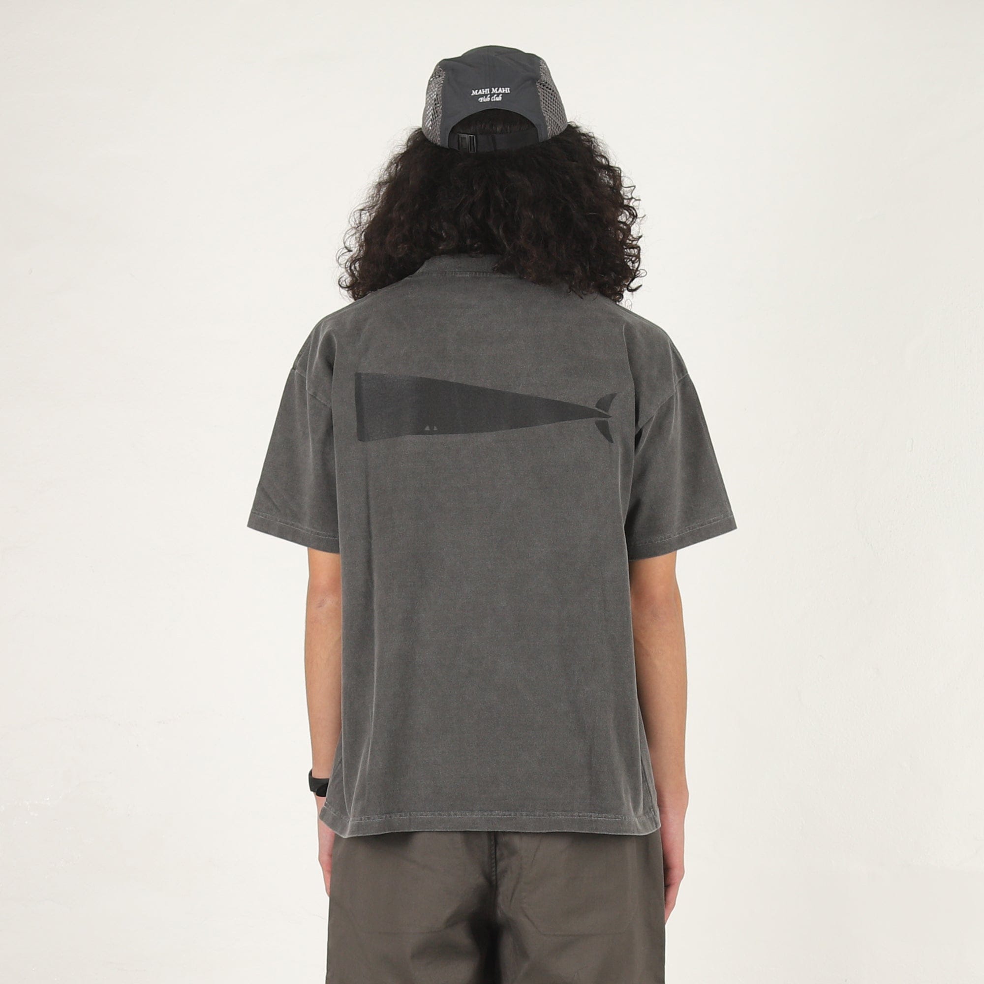 Descendant Cachalot SS Pigment Dye T-Shirt - Charcoal
