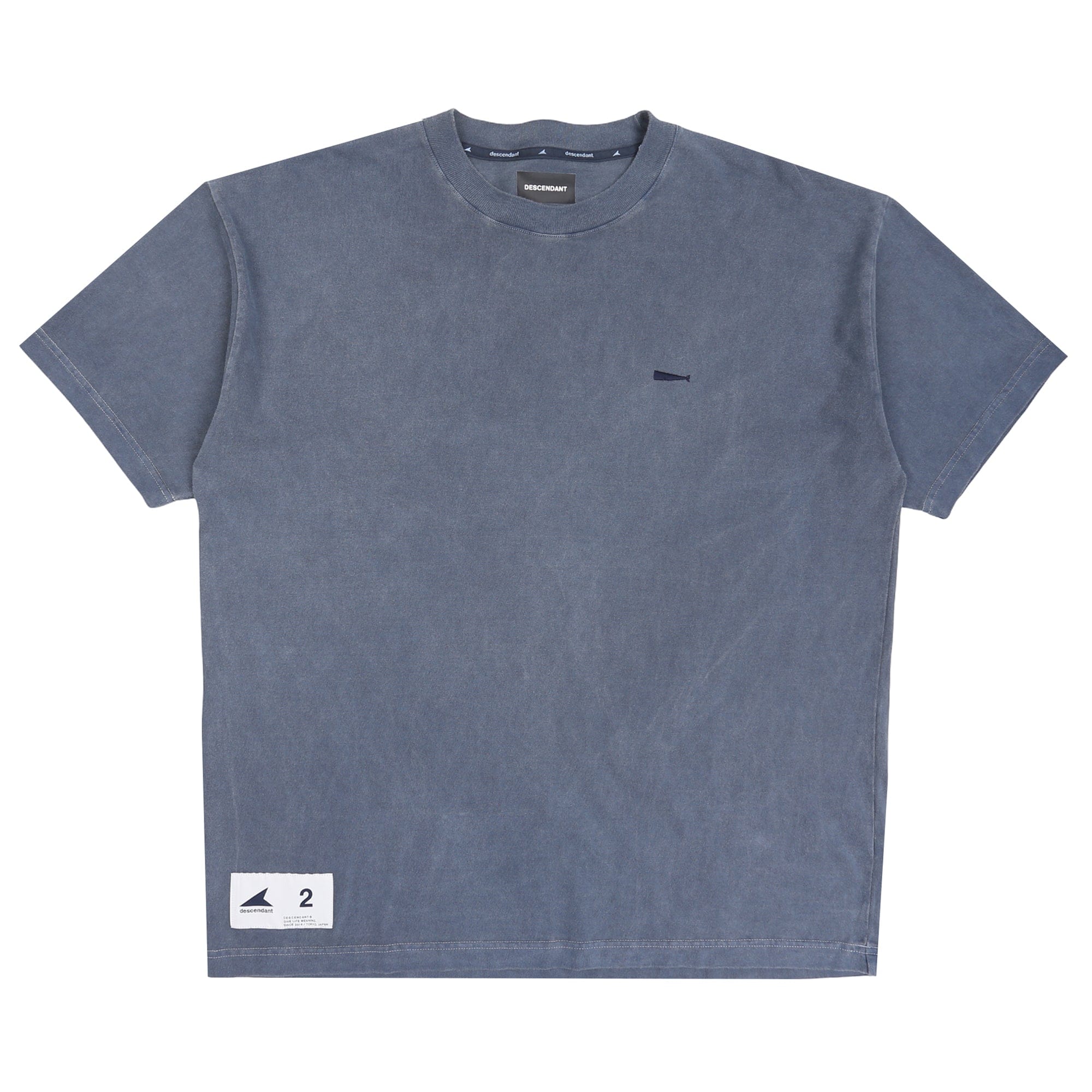 Descendant Cachalot SS Pigment Dye T-Shirt - Navy
