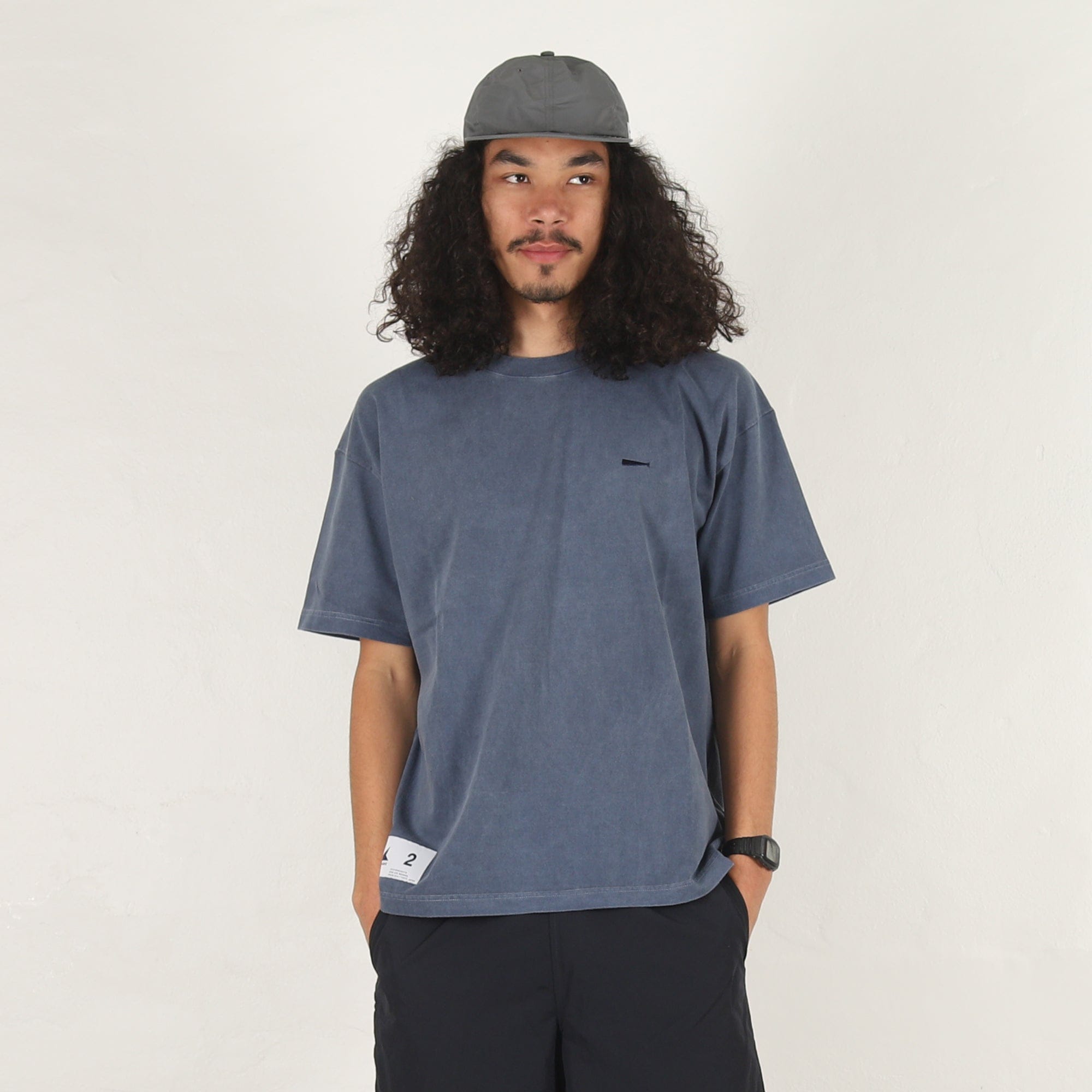 Descendant Cachalot SS Pigment Dye T-Shirt - Navy