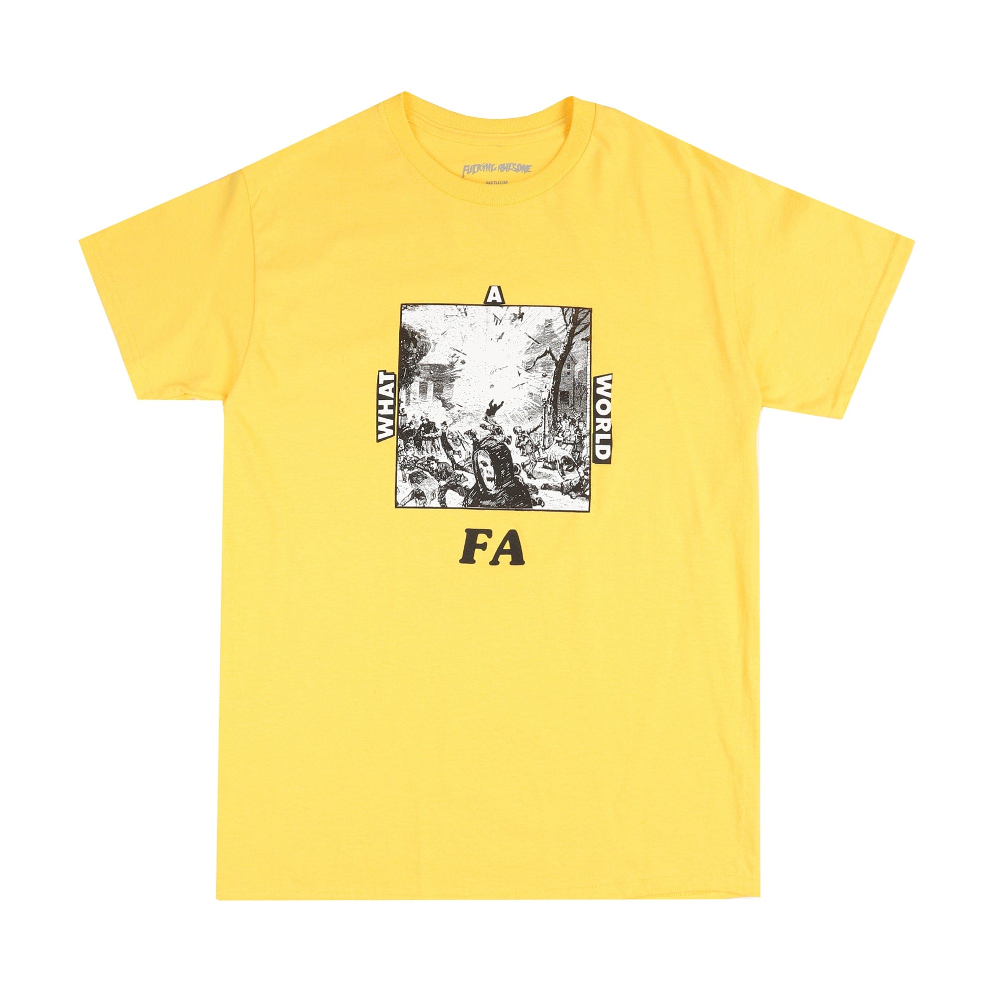 Fucking Awesome What A World T-Shirt - Daisy