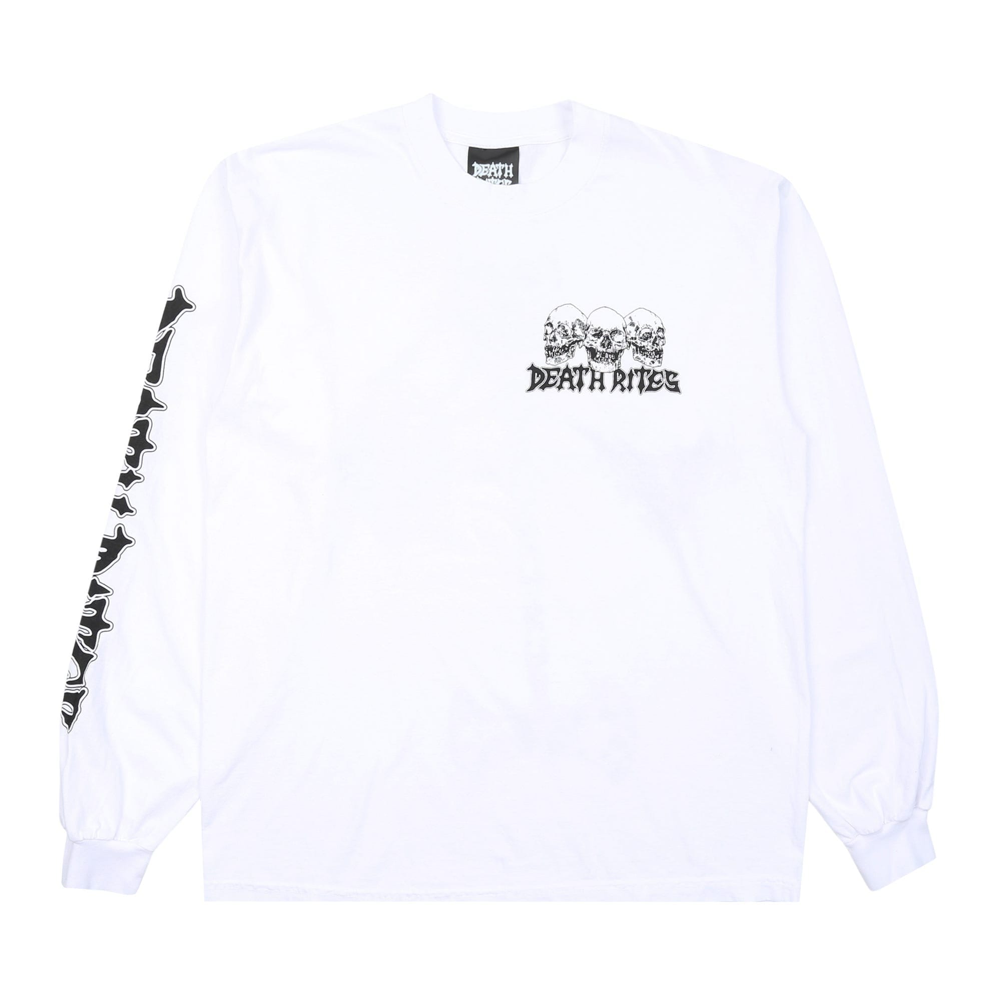 Death Rites Axe Grinder LS T-Shirt - White