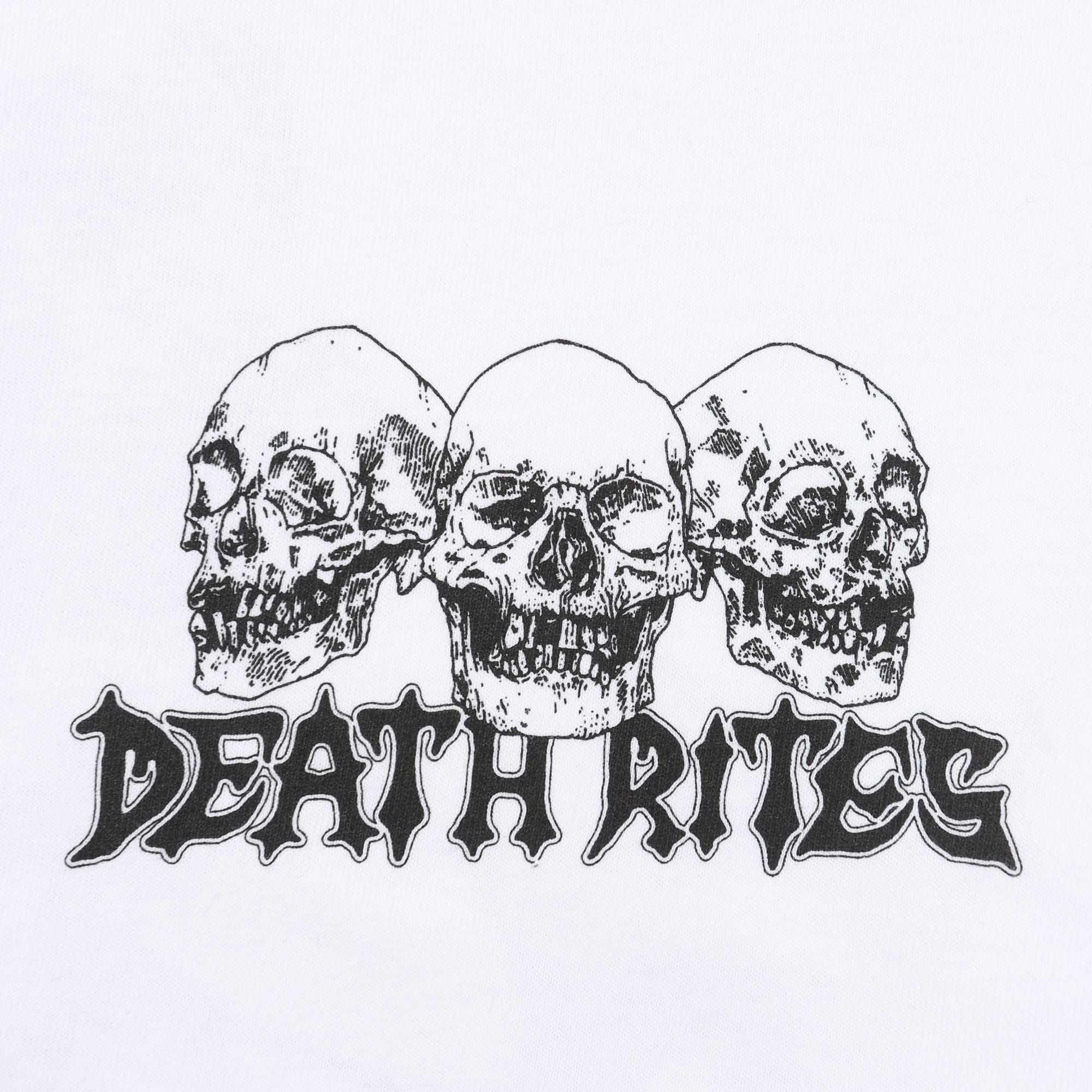 Death Rites Axe Grinder LS T-Shirt - White