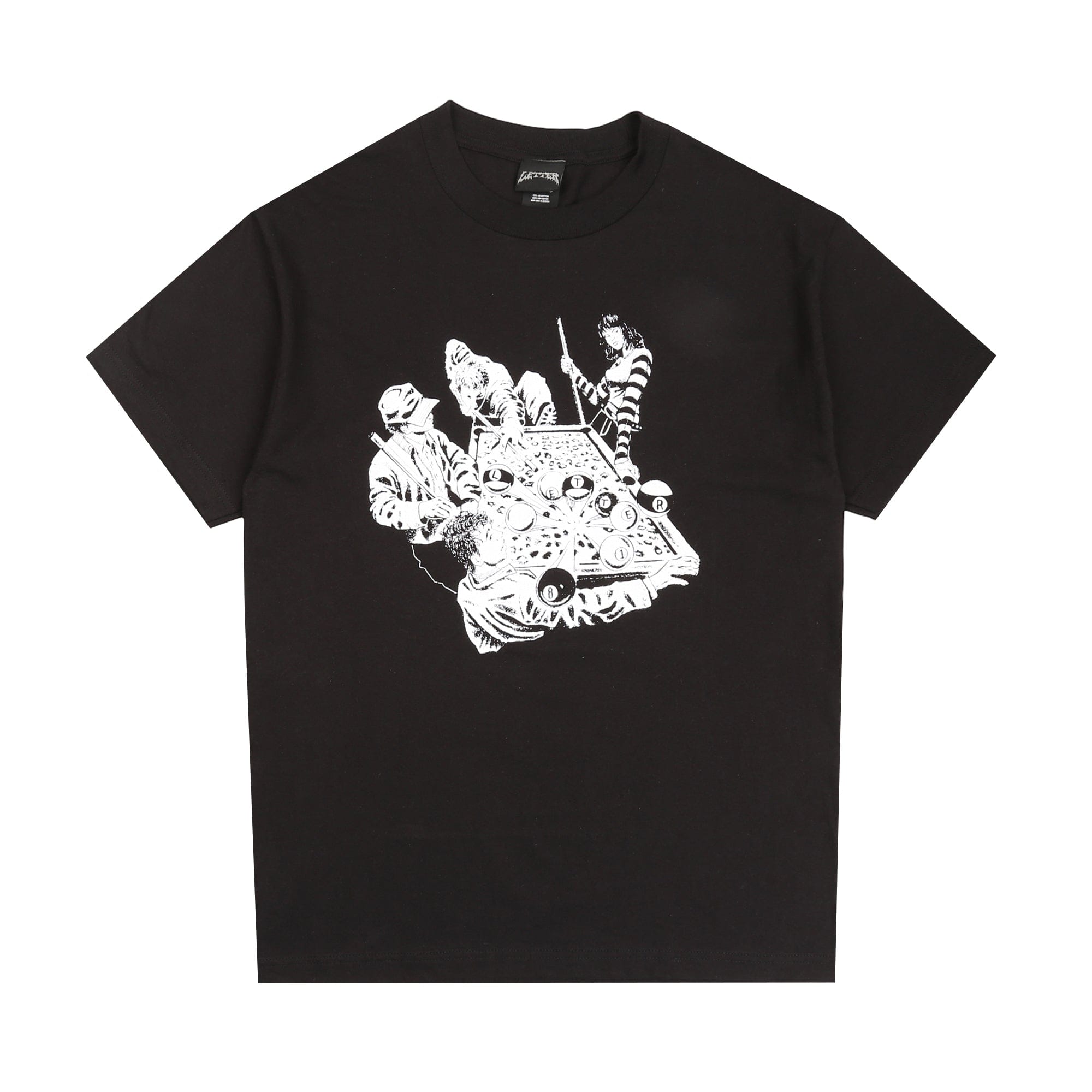 Letter Pool T-Shirt - Black
