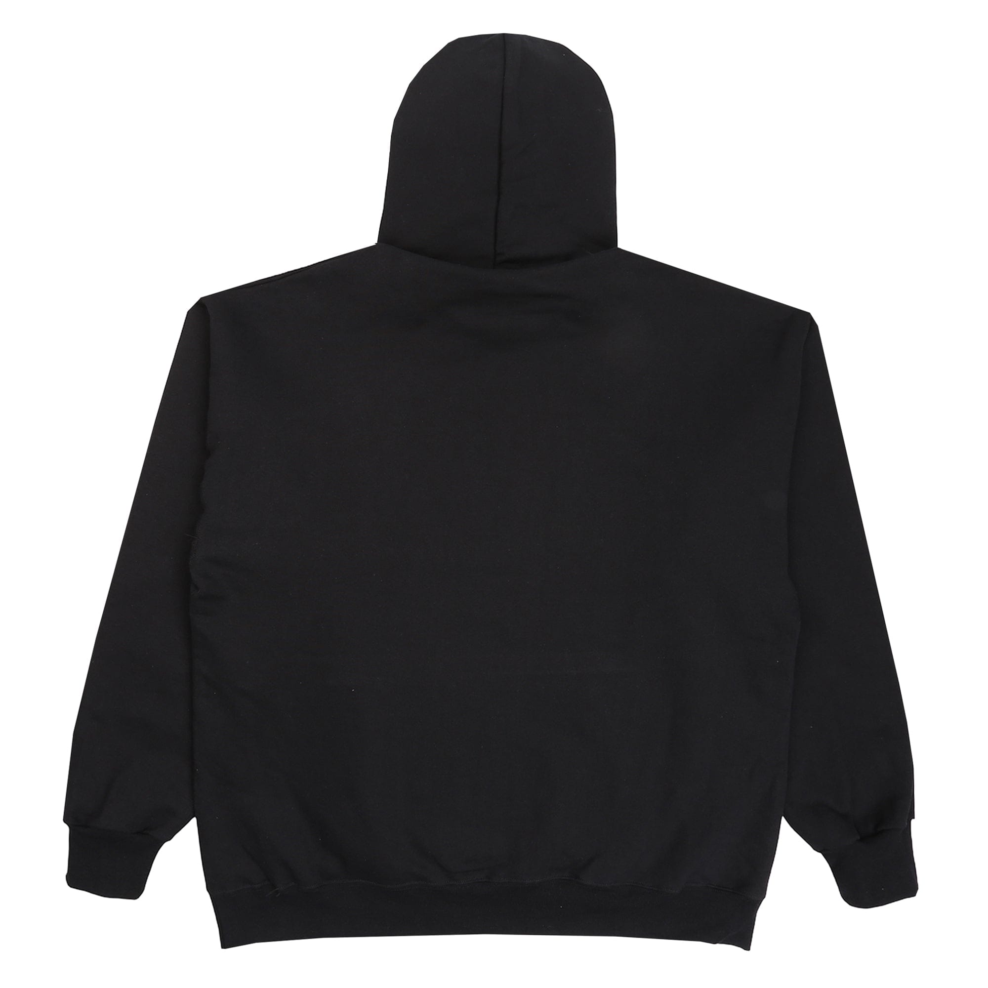 Letter Airbrush Hoodie - Black
