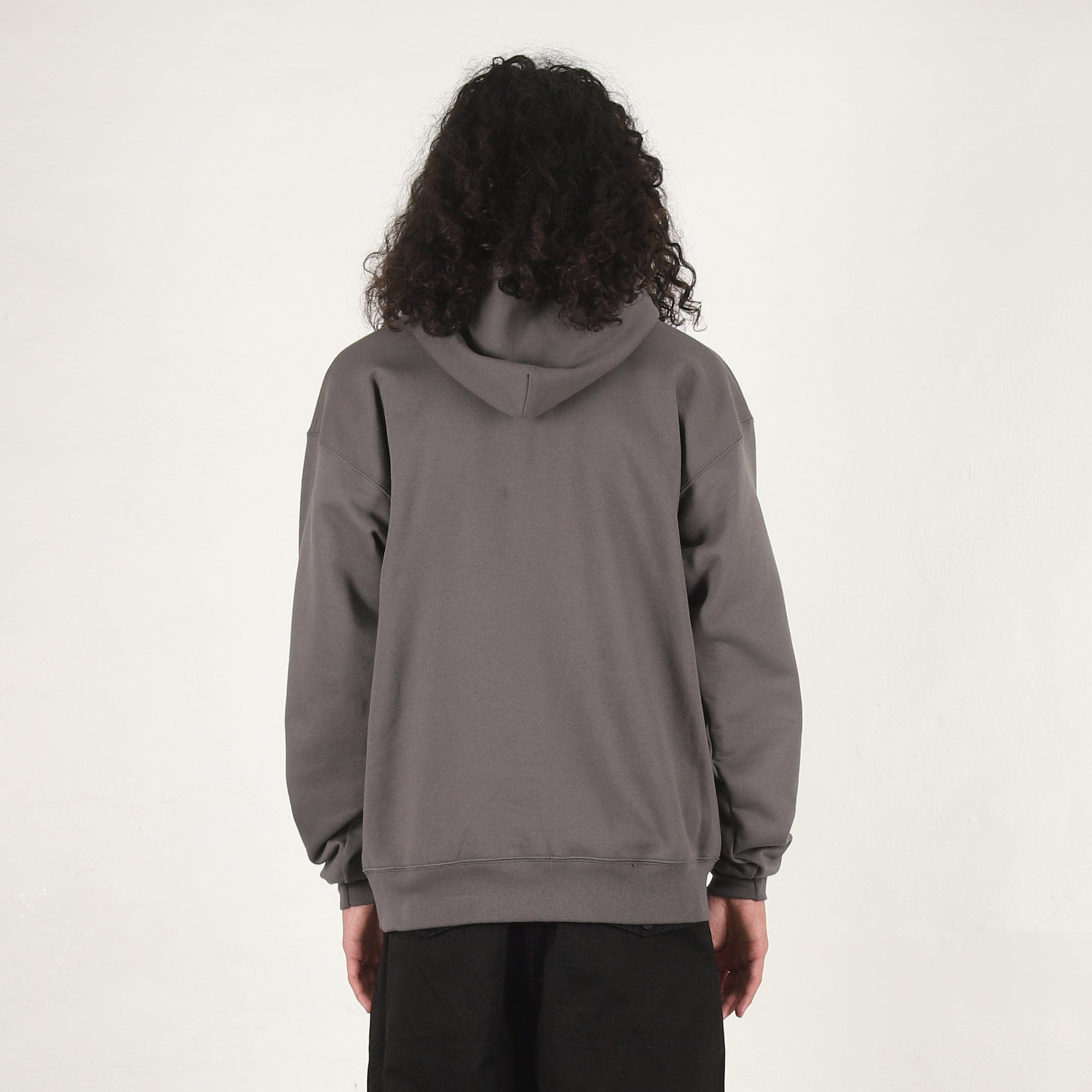Letter Airbrush Hoodie - Grey
