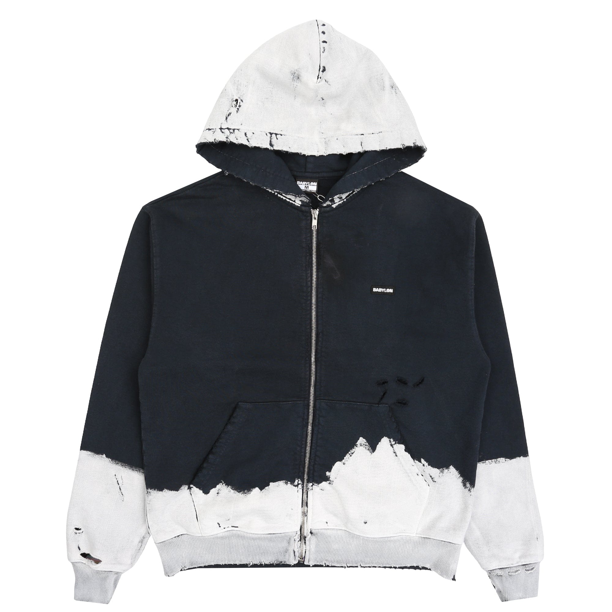 Babylon Zip Hoodie - Jet Black
