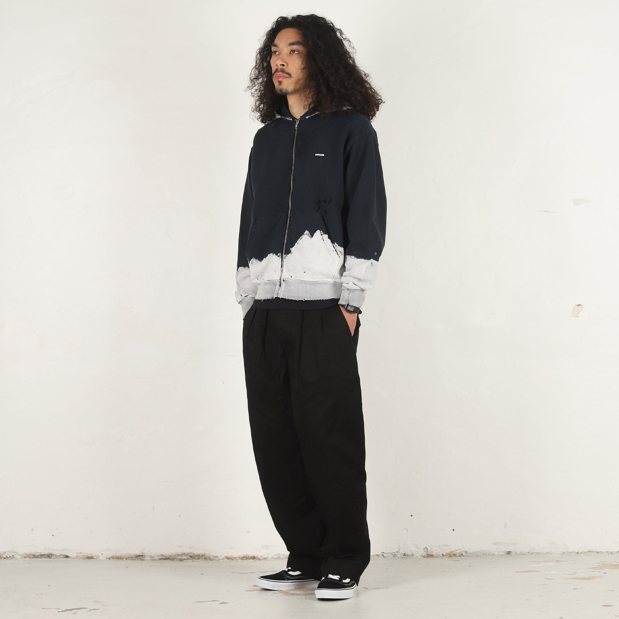 Babylon Zip Hoodie - Jet Black