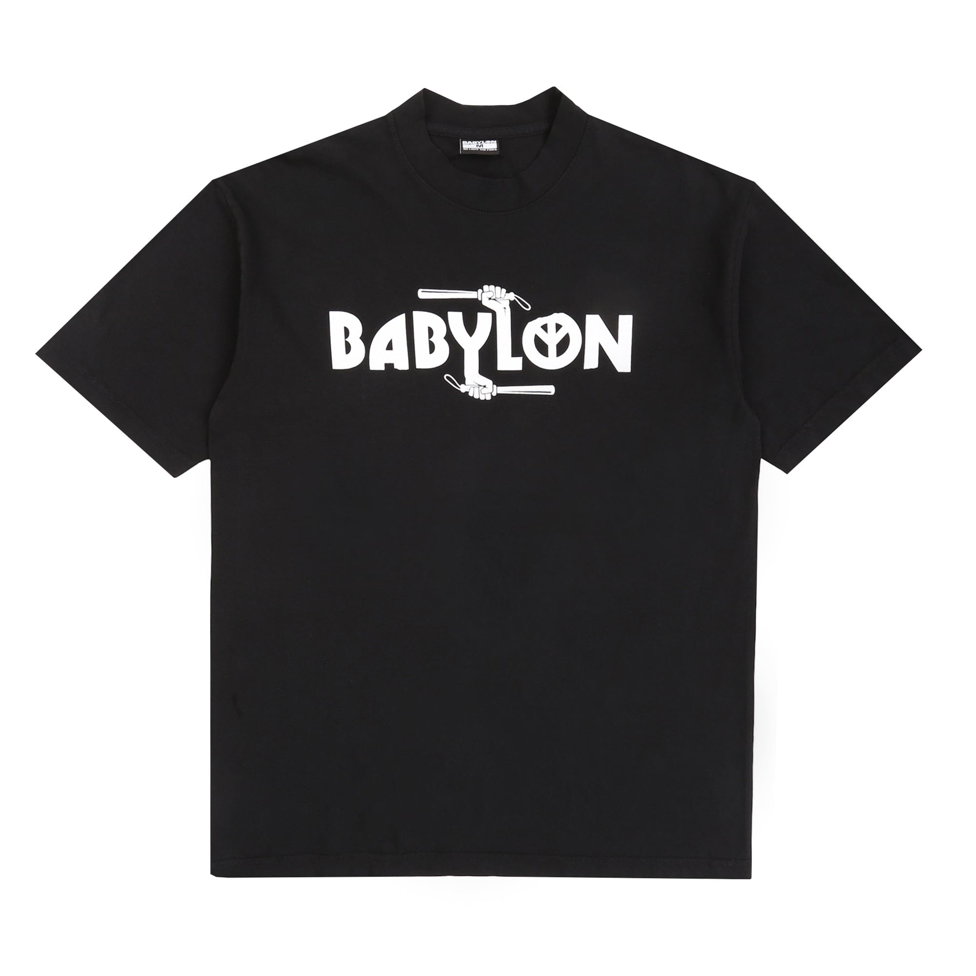 Babylon Baton T-Shirt - Jet Black