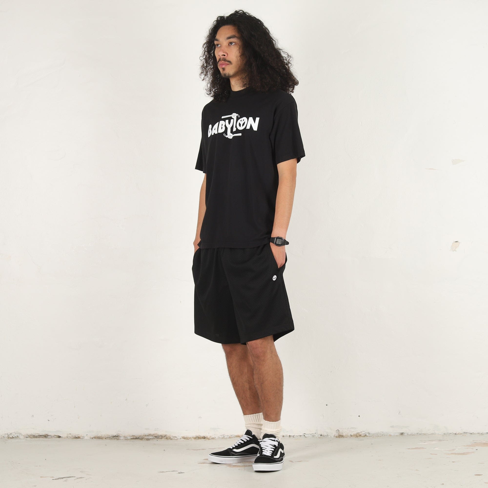 Babylon Baton T-Shirt - Jet Black