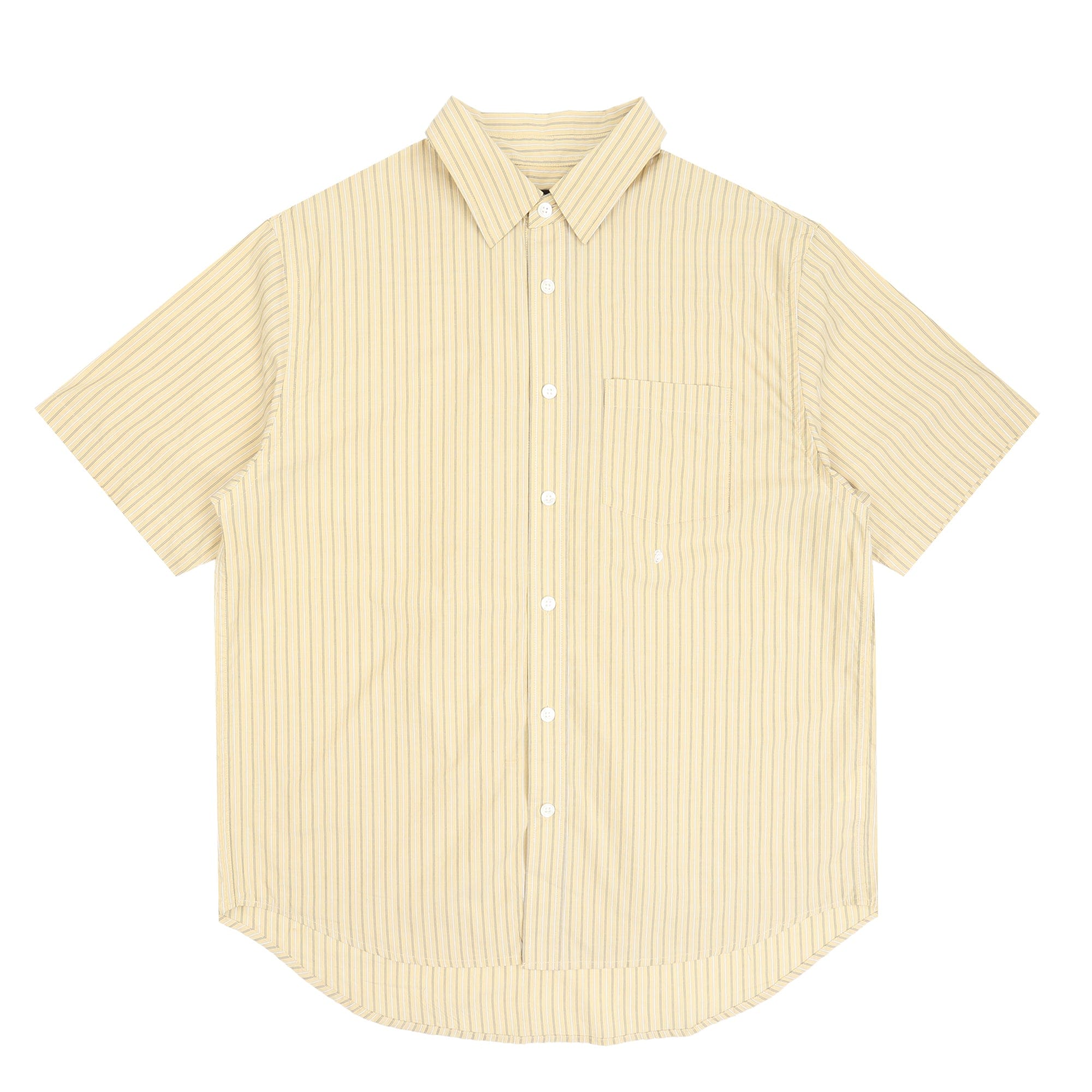 Stussy Standard SS Shirt - Yellow Stripe