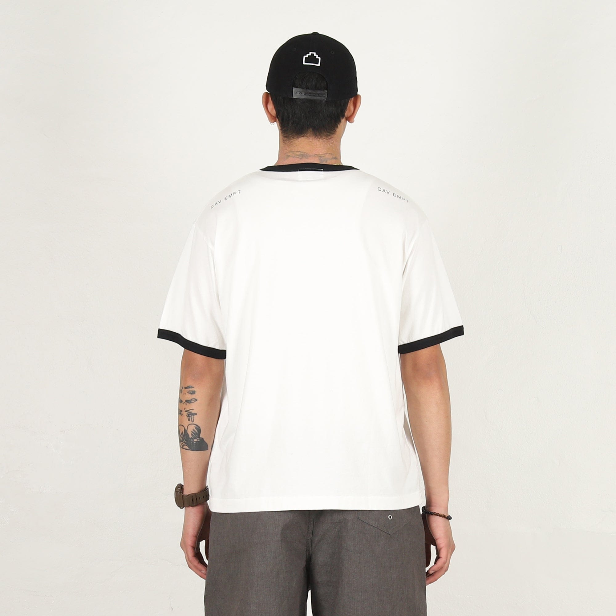 Cav Empt FK Sequencing Patch Ringer T-Shirt - White