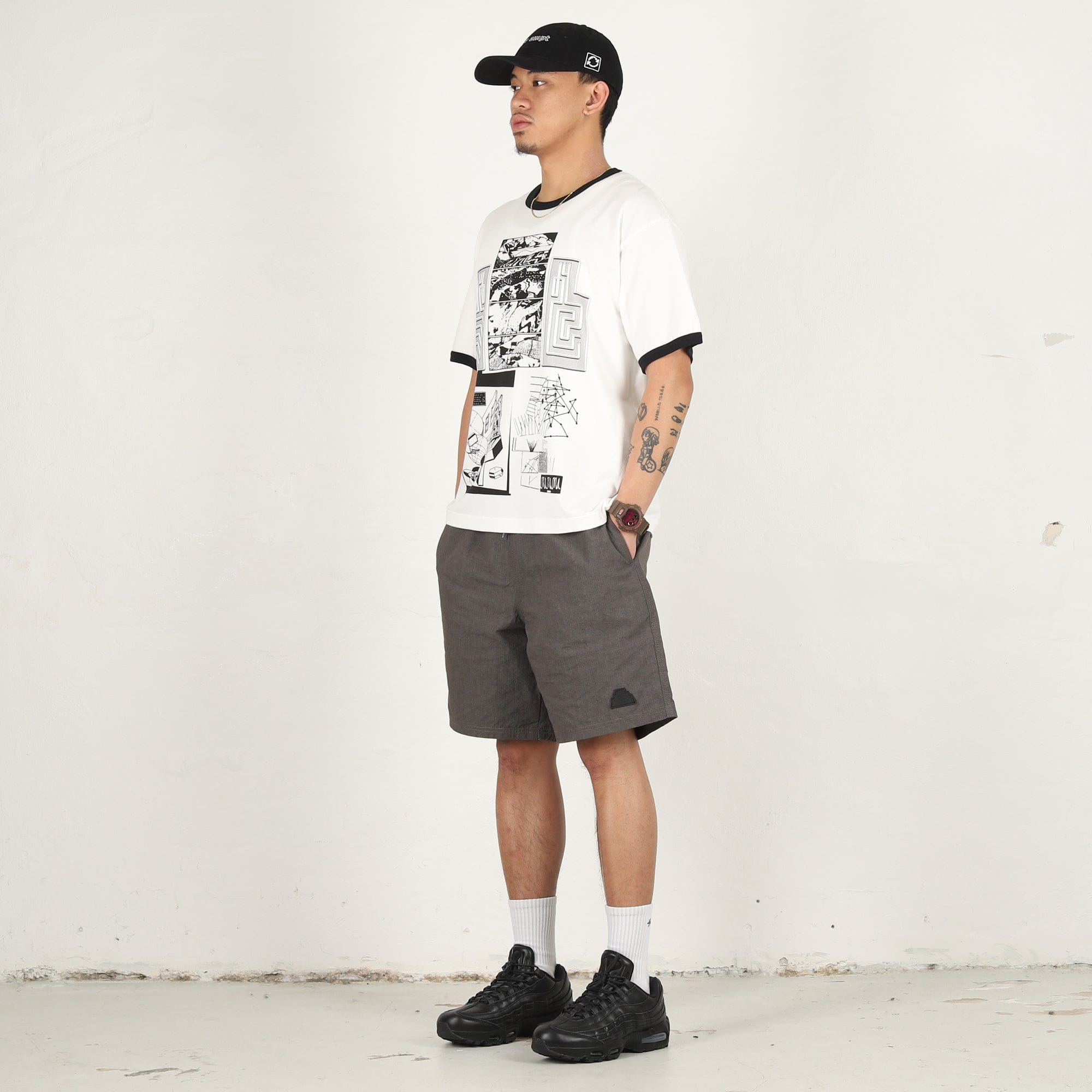 Cav Empt FK Sequencing Patch Ringer T-Shirt - White