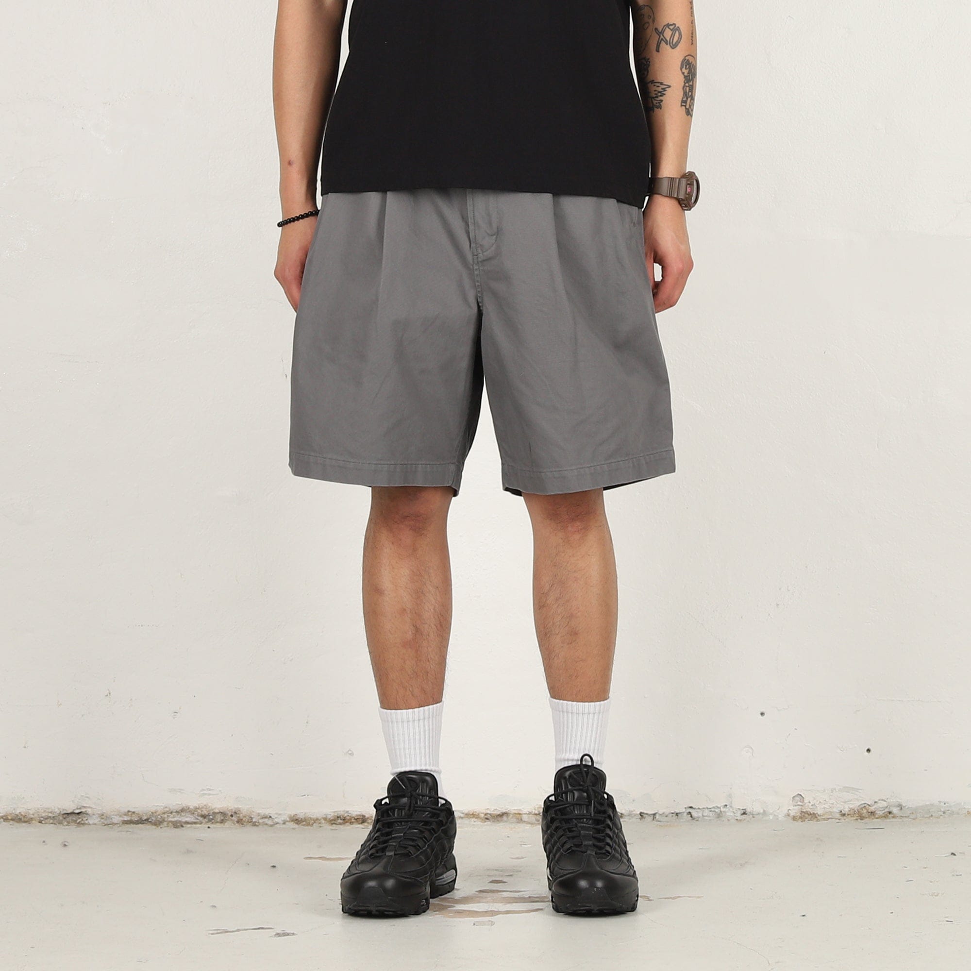 Cav Empt Two Tuck Shorts - Grey