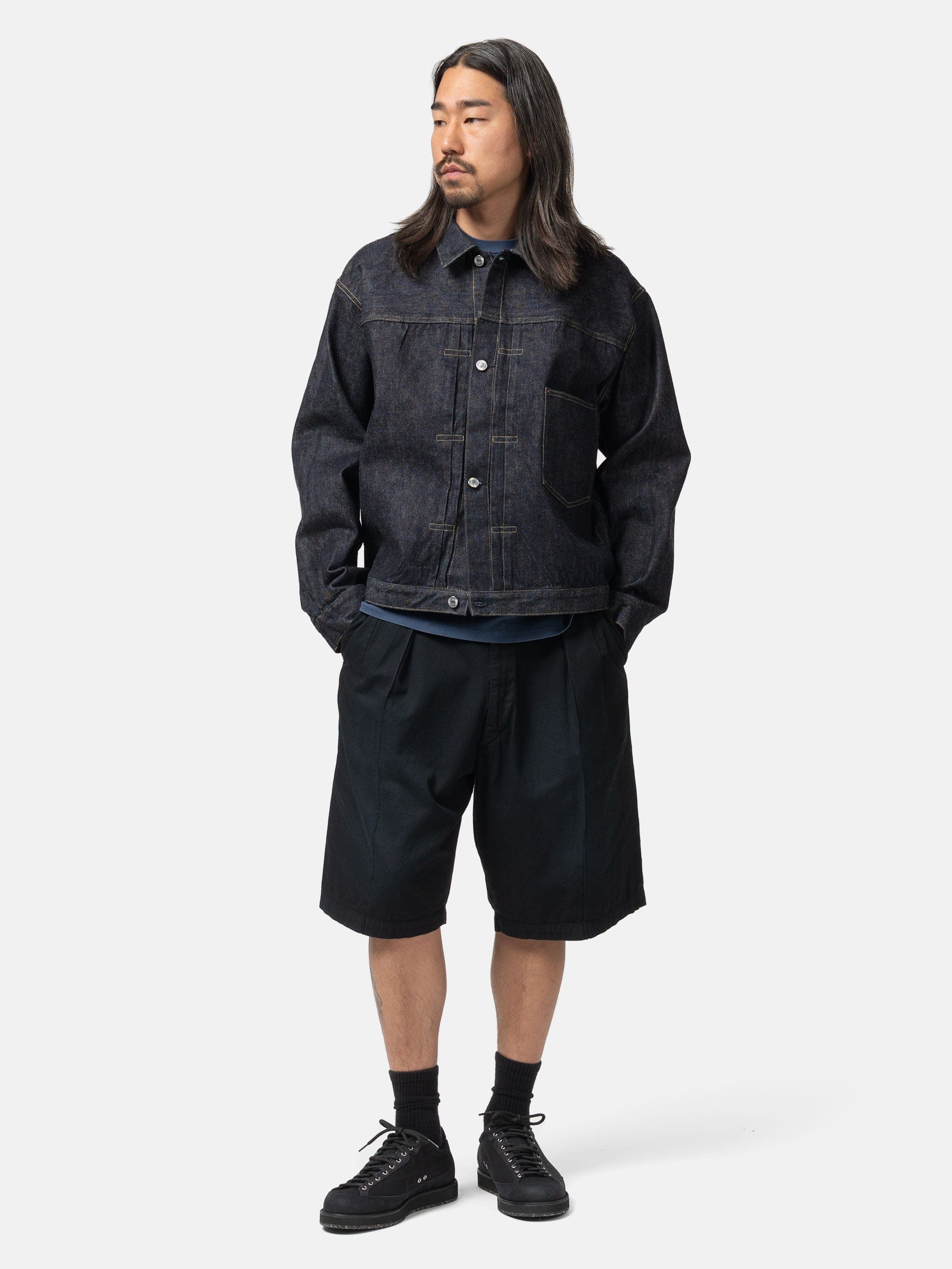 A.PRESSE Vintage Chino Shorts Black