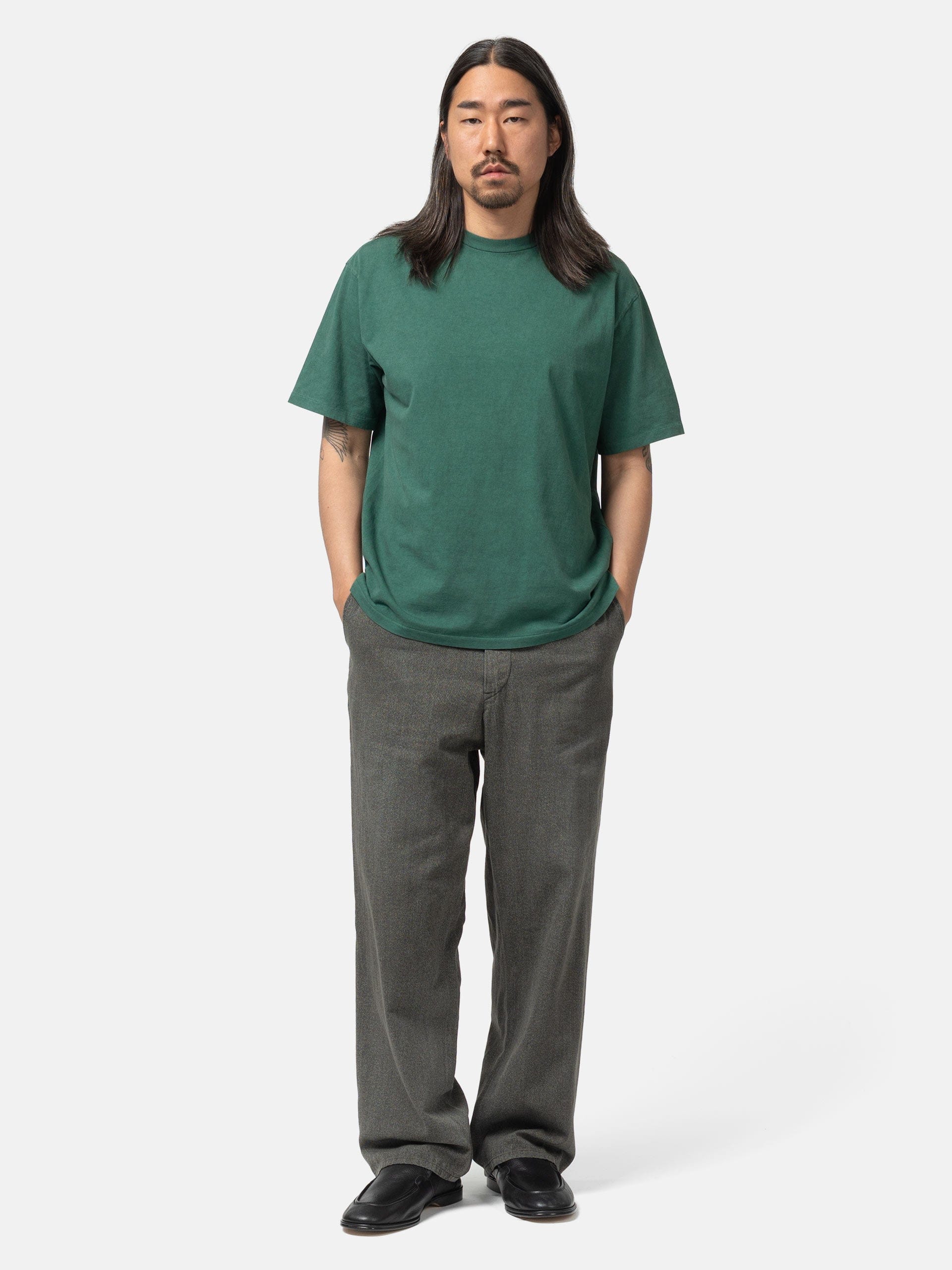 A.PRESSE Vintage Lightweight T-Shirt Green
