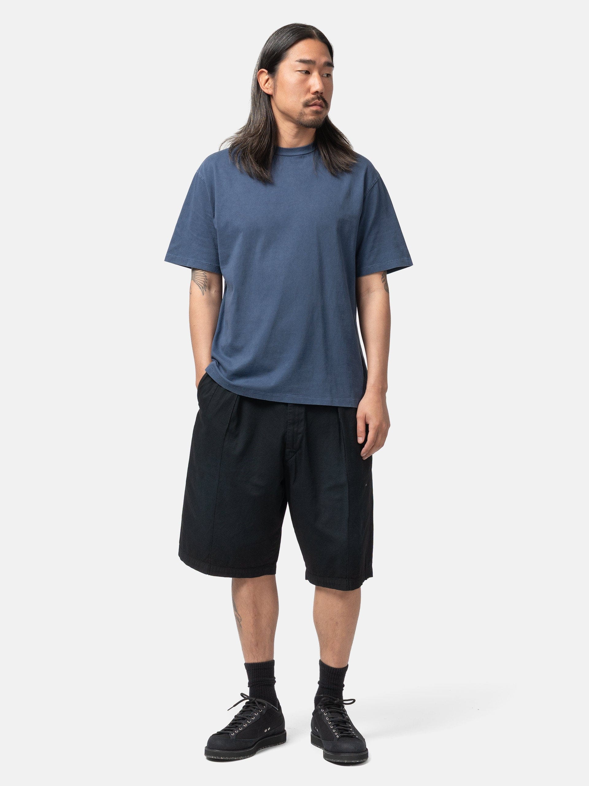 A.PRESSE Vintage Lightweight T-Shirt Blue
