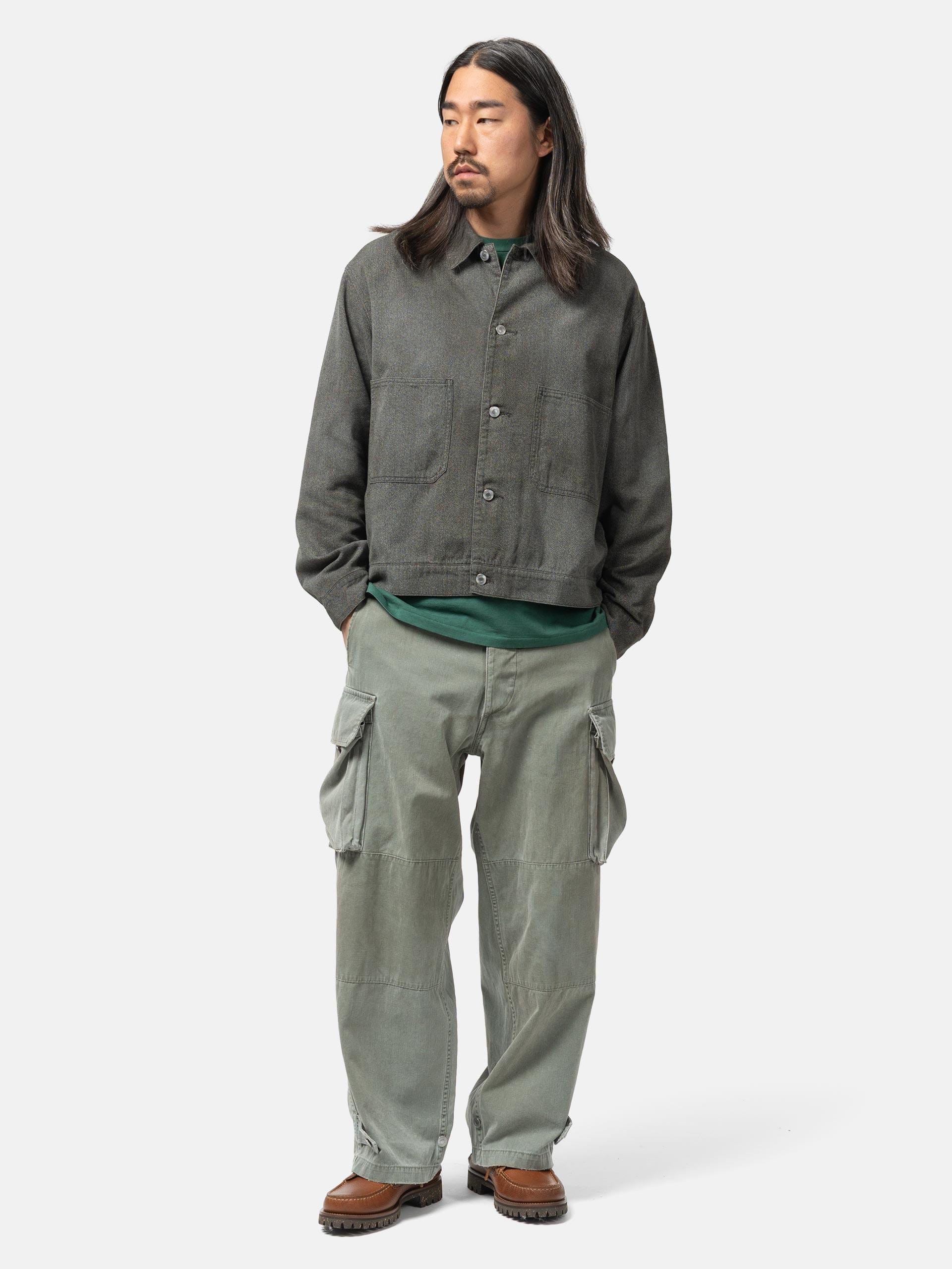 A.PRESSE Vintage FA HBT M-47 Pants Sage