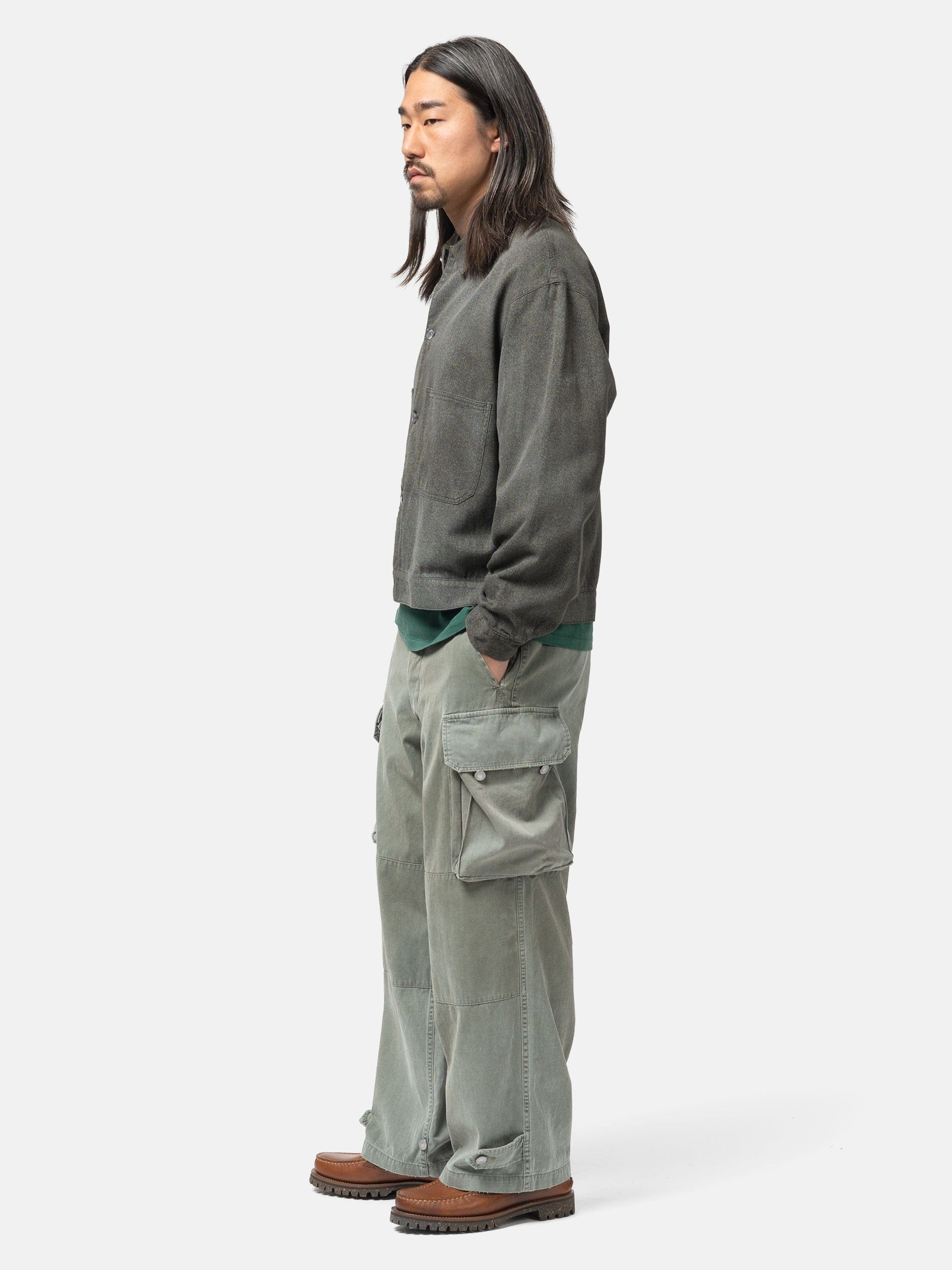 A.PRESSE Vintage FA HBT M-47 Pants Sage