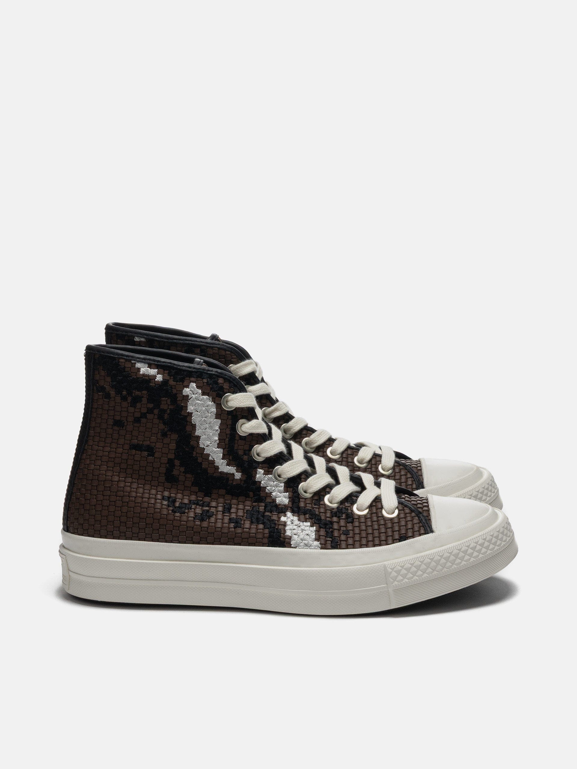 Converse Chuck Taylor FS Woven Leather Brown/Snow White/Black