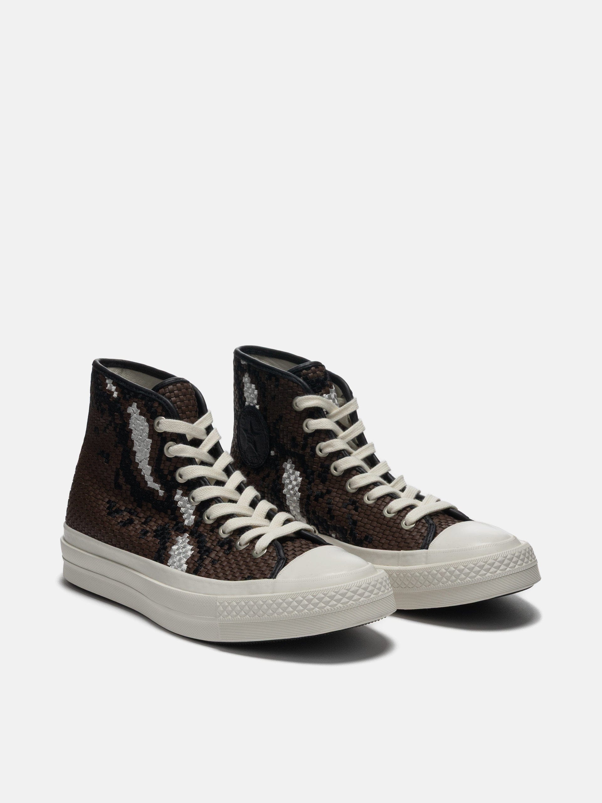 Converse Chuck Taylor FS Woven Leather Brown/Snow White/Black