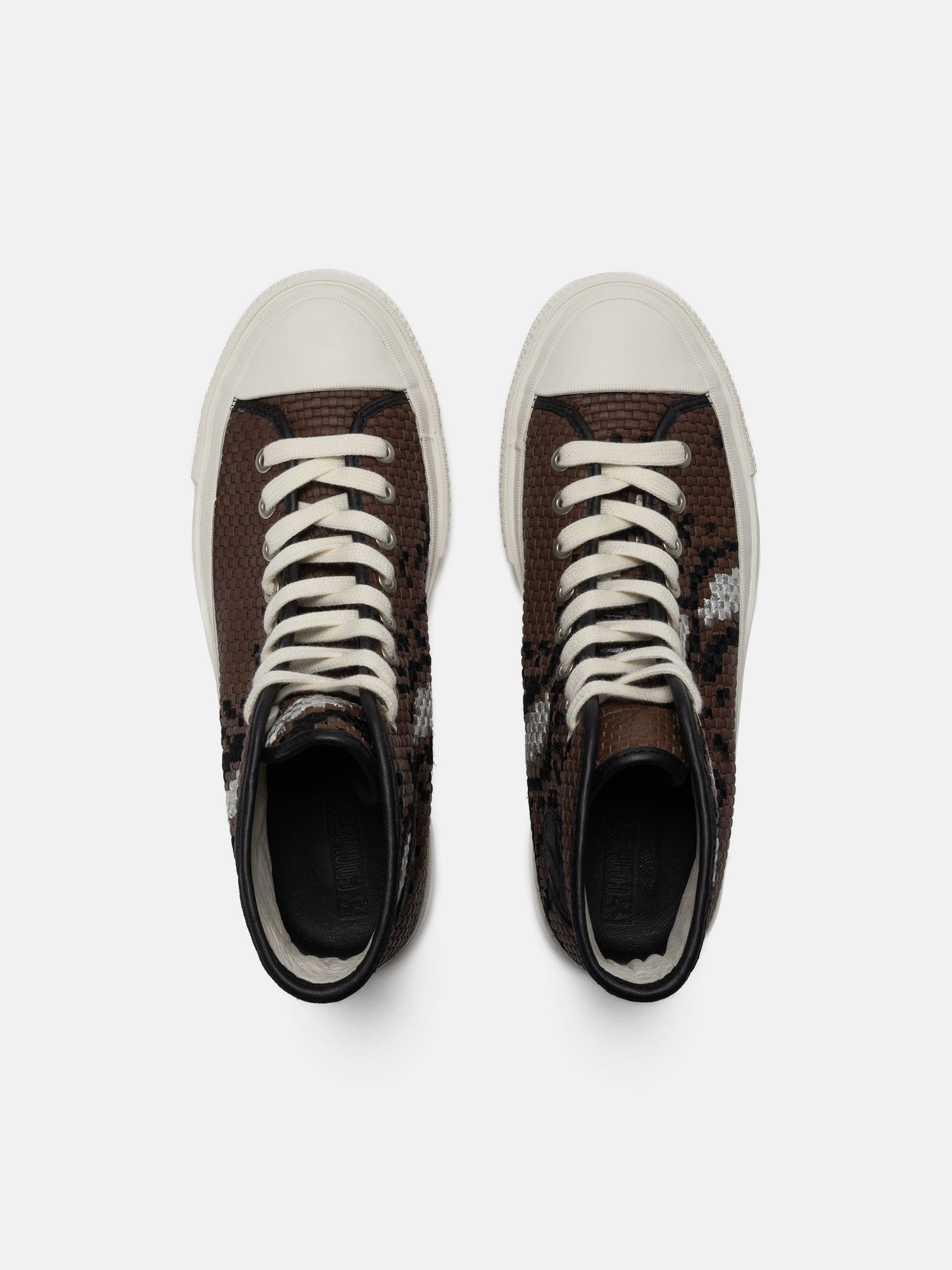 Converse Chuck Taylor FS Woven Leather Brown/Snow White/Black