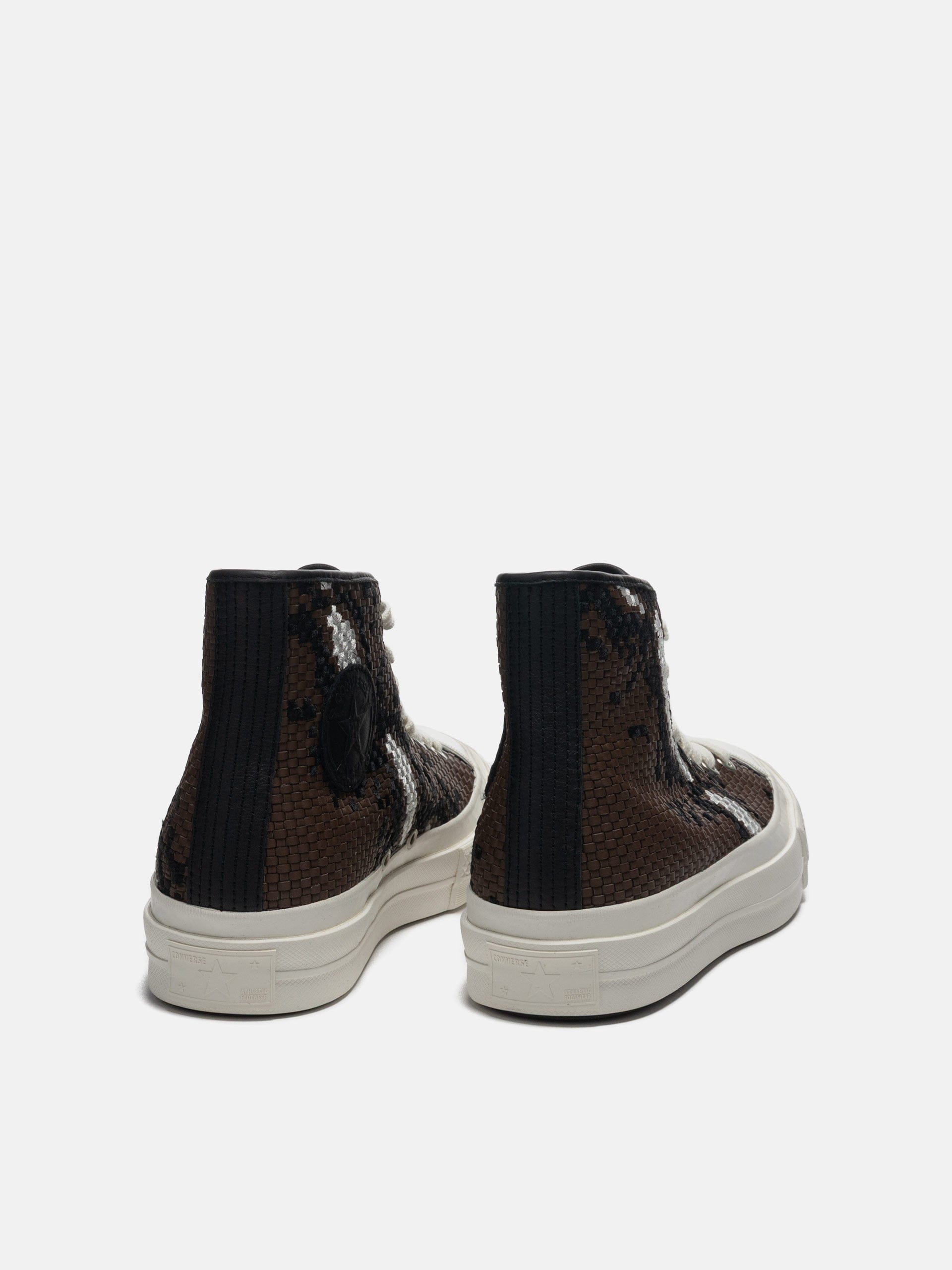 Converse Chuck Taylor FS Woven Leather Brown/Snow White/Black