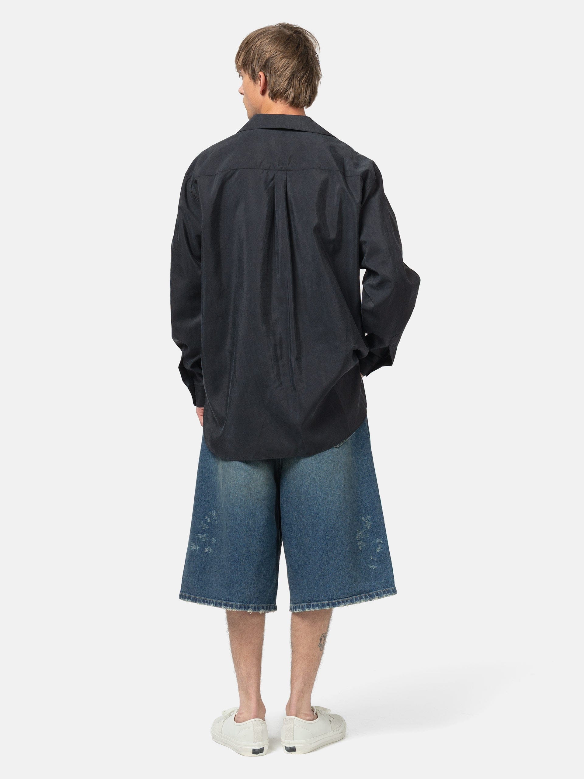 ssstein Baggy Denim Shorts Indigo