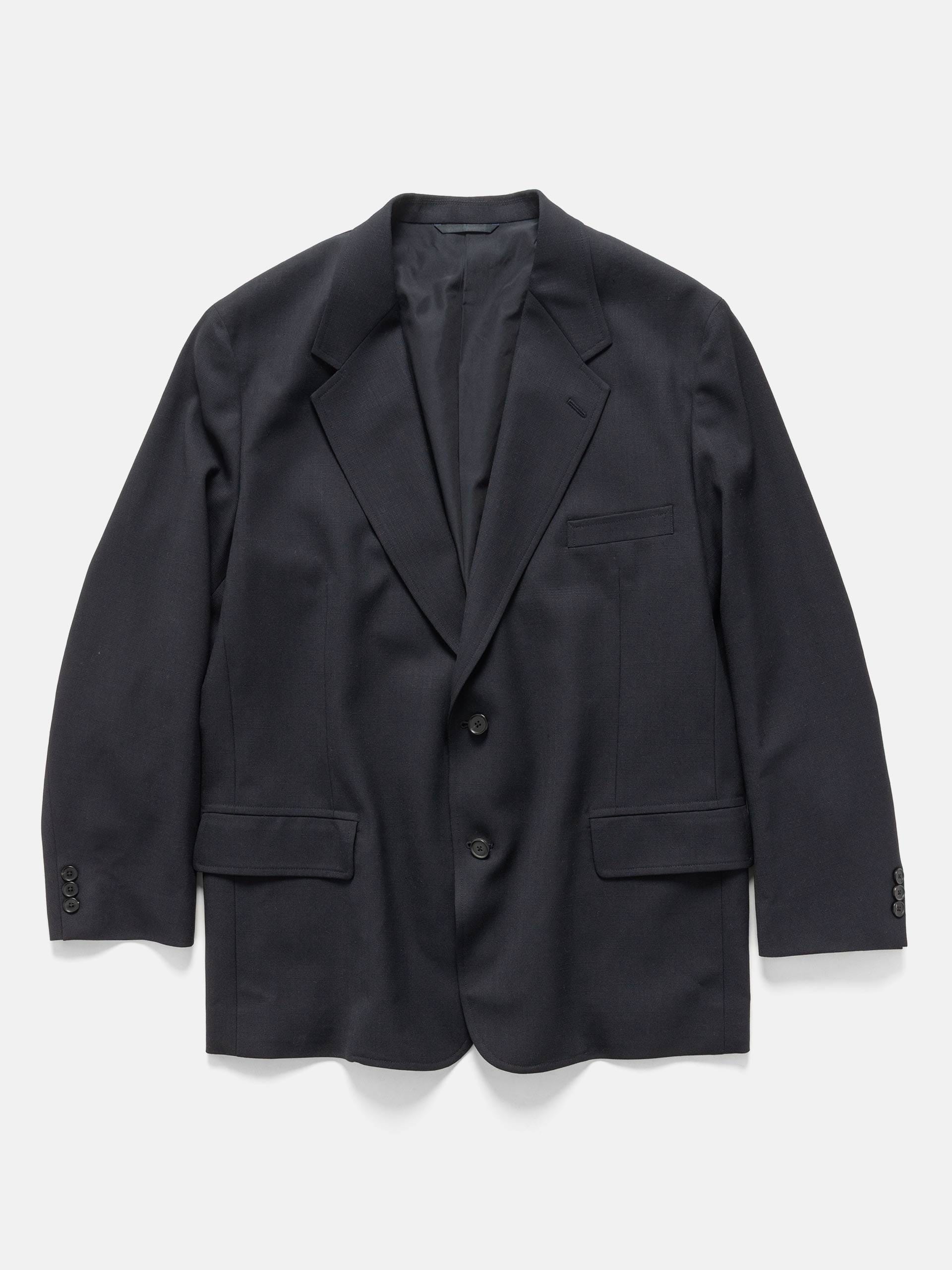 A.PRESSE Slub Wool Jacket Navy