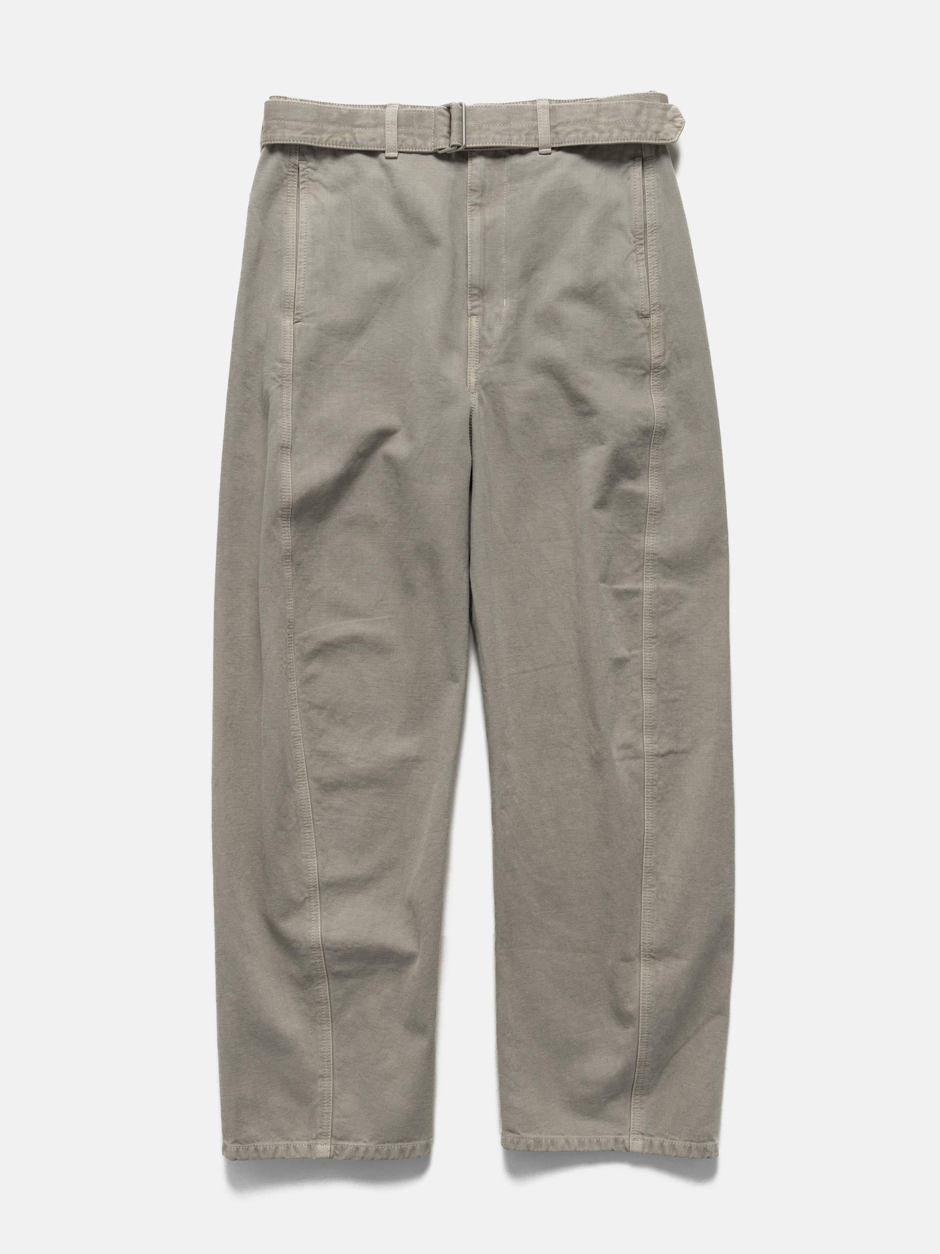 LEMAIRE Twisted Belted Pants Moonstone