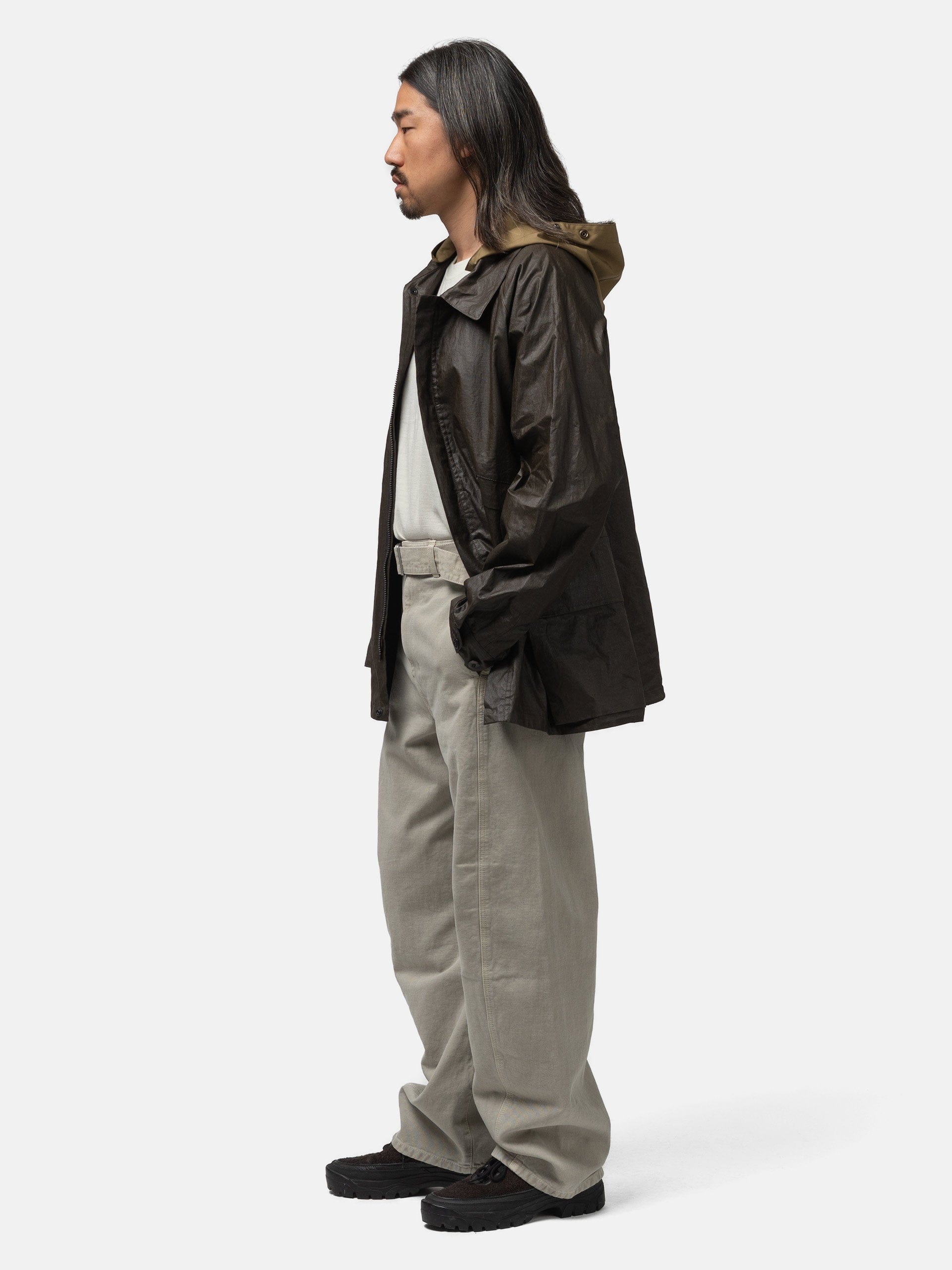 LEMAIRE Twisted Belted Pants Moonstone