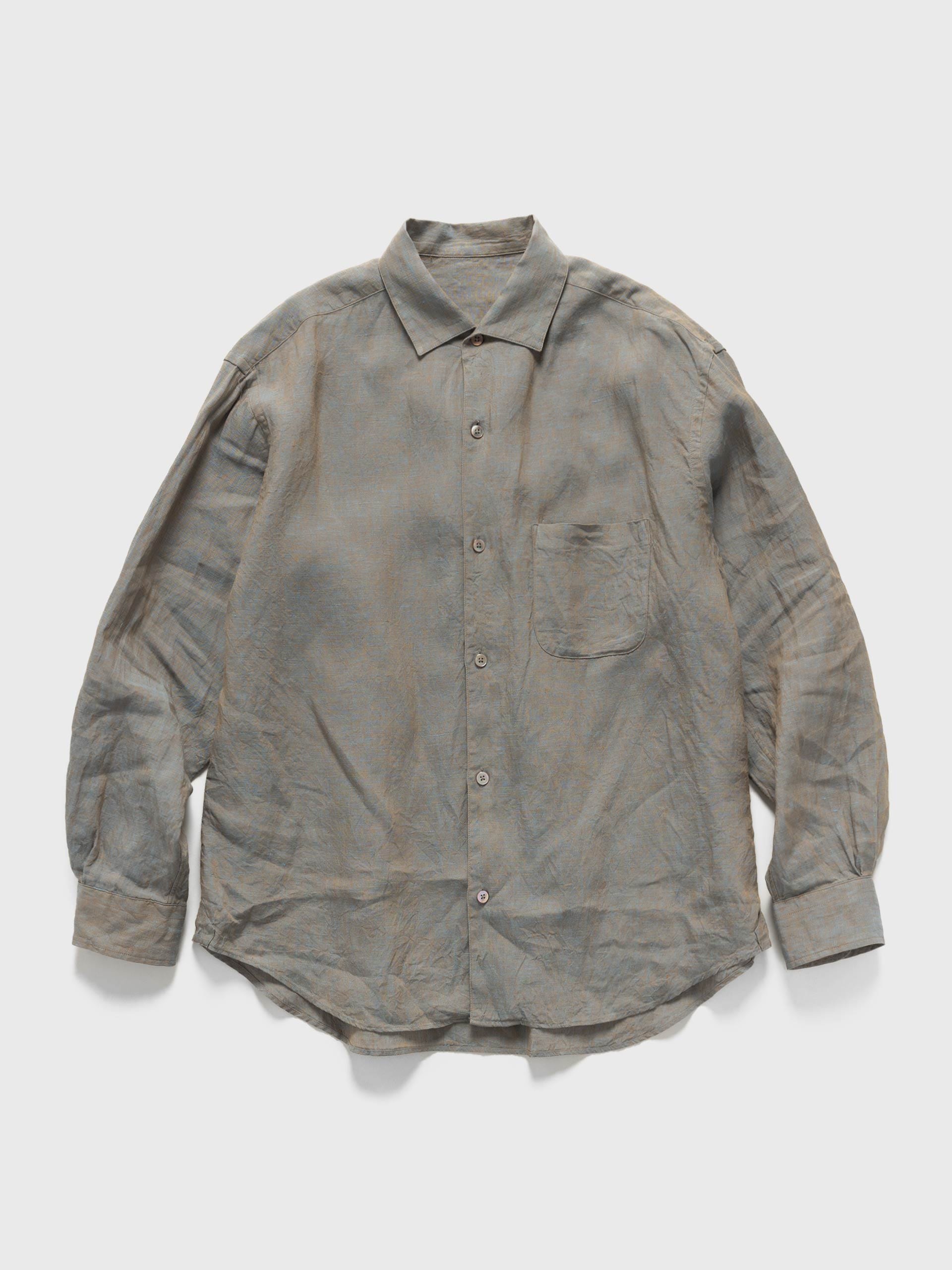 URU Italian Collar L/S Shirts Brown