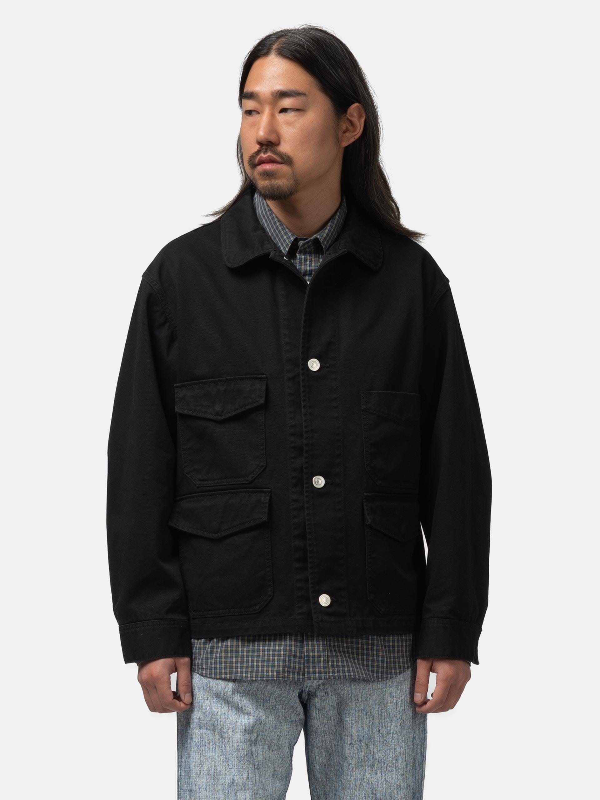 URU Cotton Katsuragi Work Jacket Black