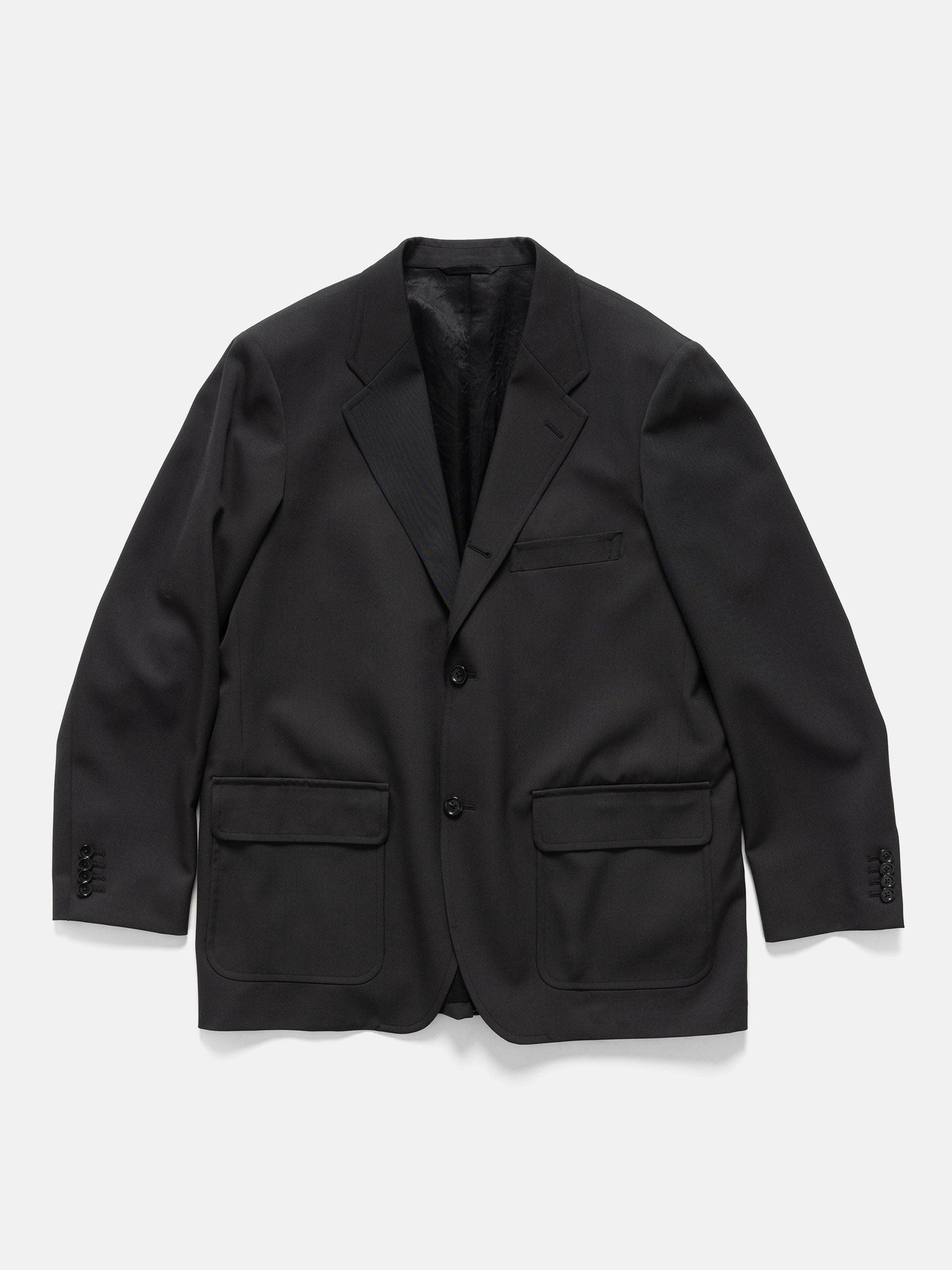 The A by BEAMS Wool Gabardine Easy Jacket Sumikuro