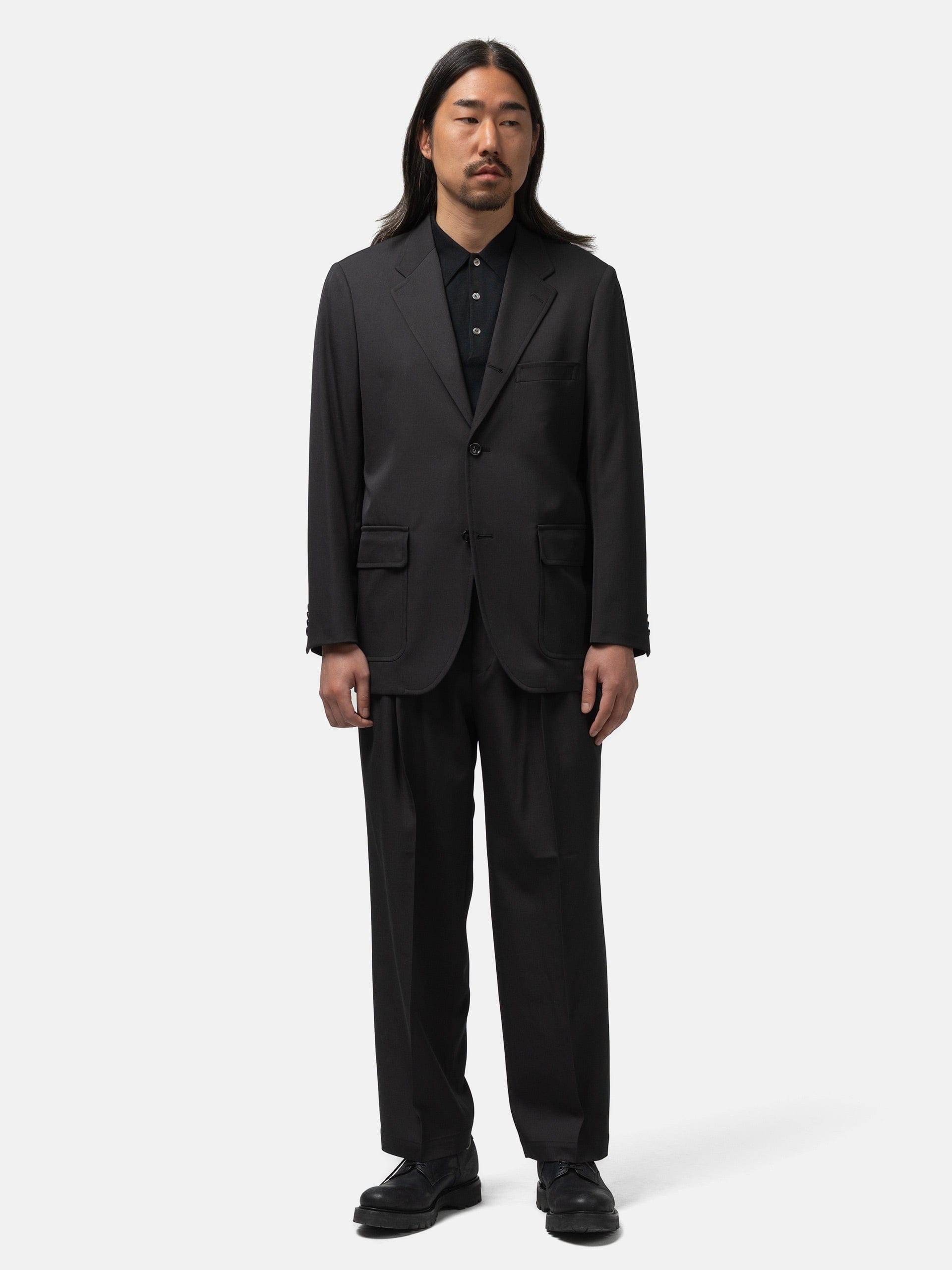 The A by BEAMS Wool Gabardine Easy Jacket Sumikuro