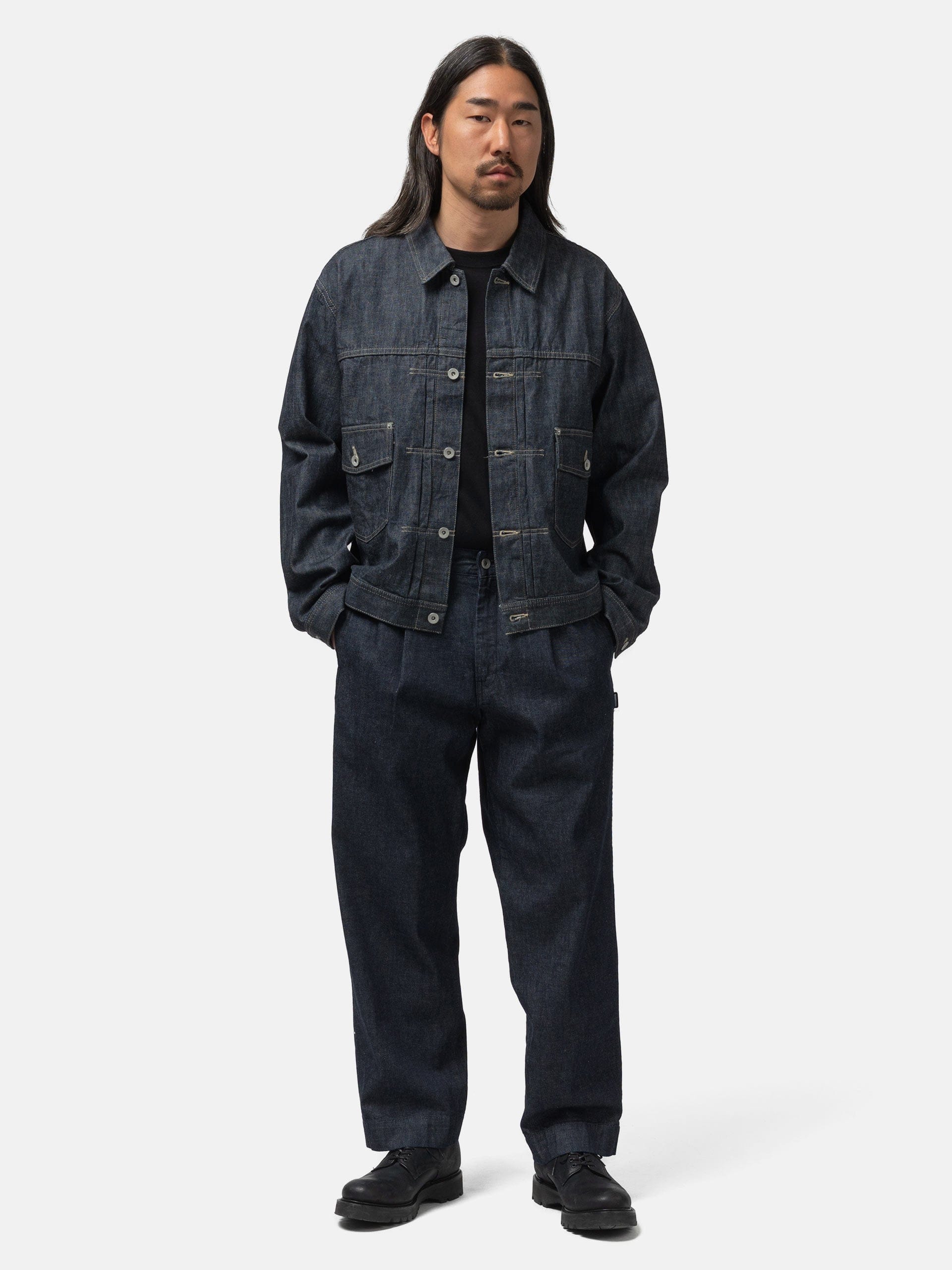 Neighborhood Denim Tuck Pants Indigo