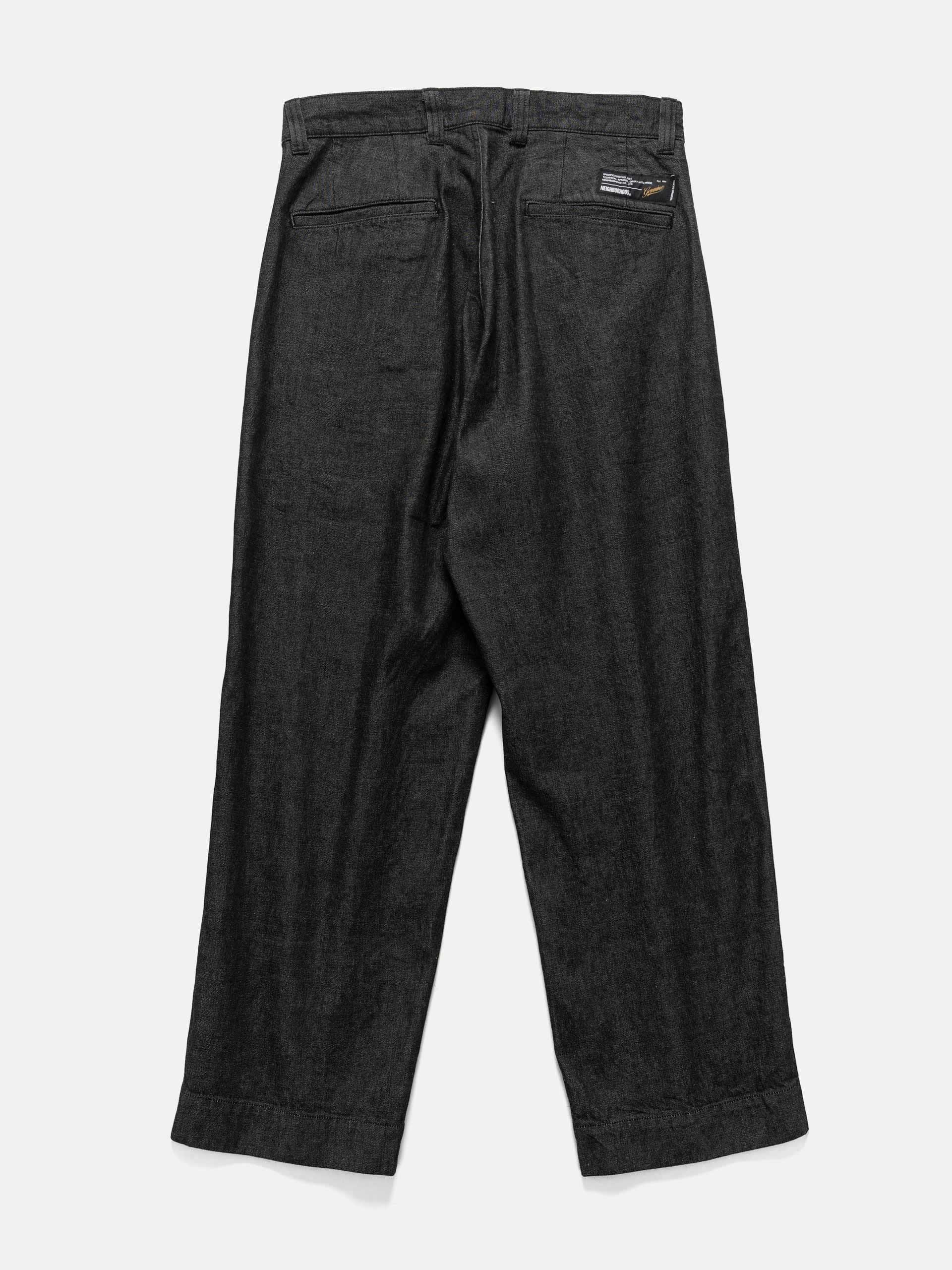 Neighborhood Denim Tuck Pants Black